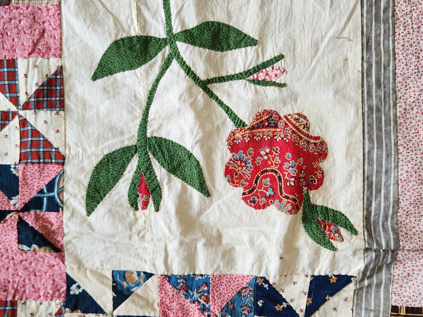 Antique Improvisational Quilt Top
