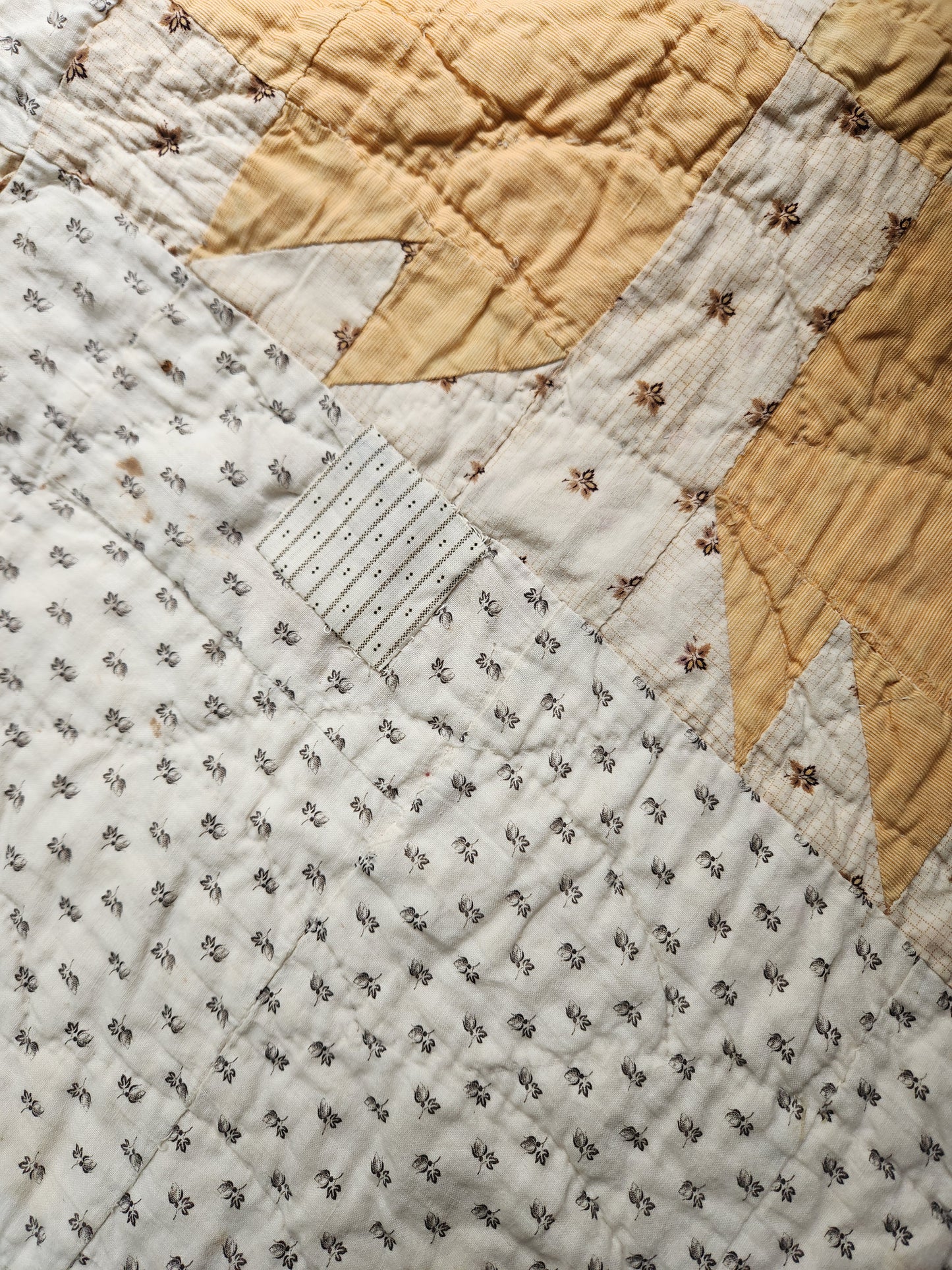 Antique Bear Paw Patchwork Quilt c1890