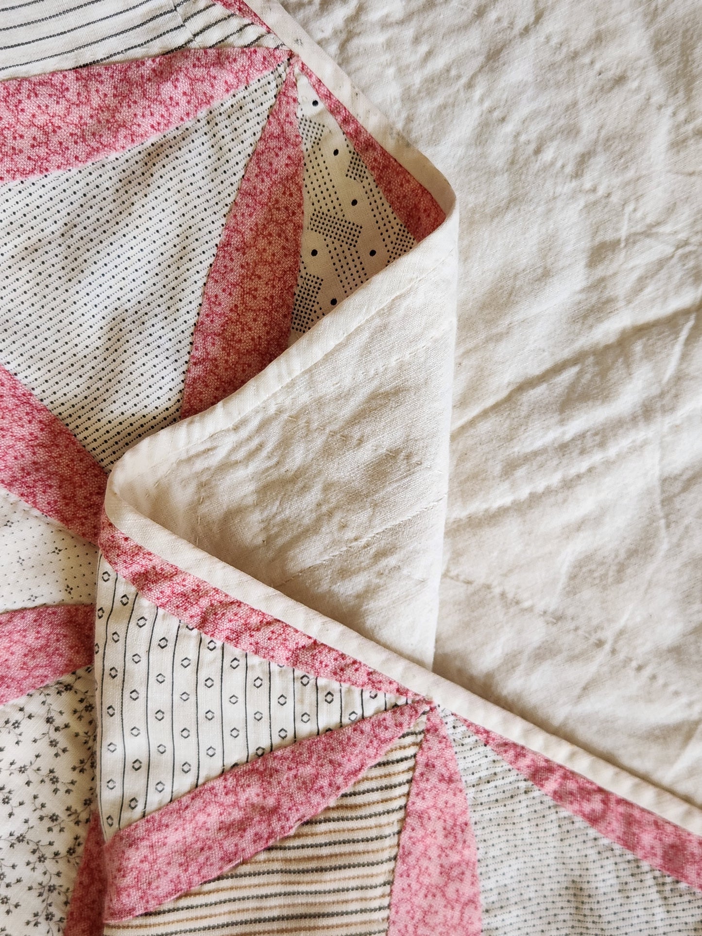 Hand Pieced Antique Quilt c1890