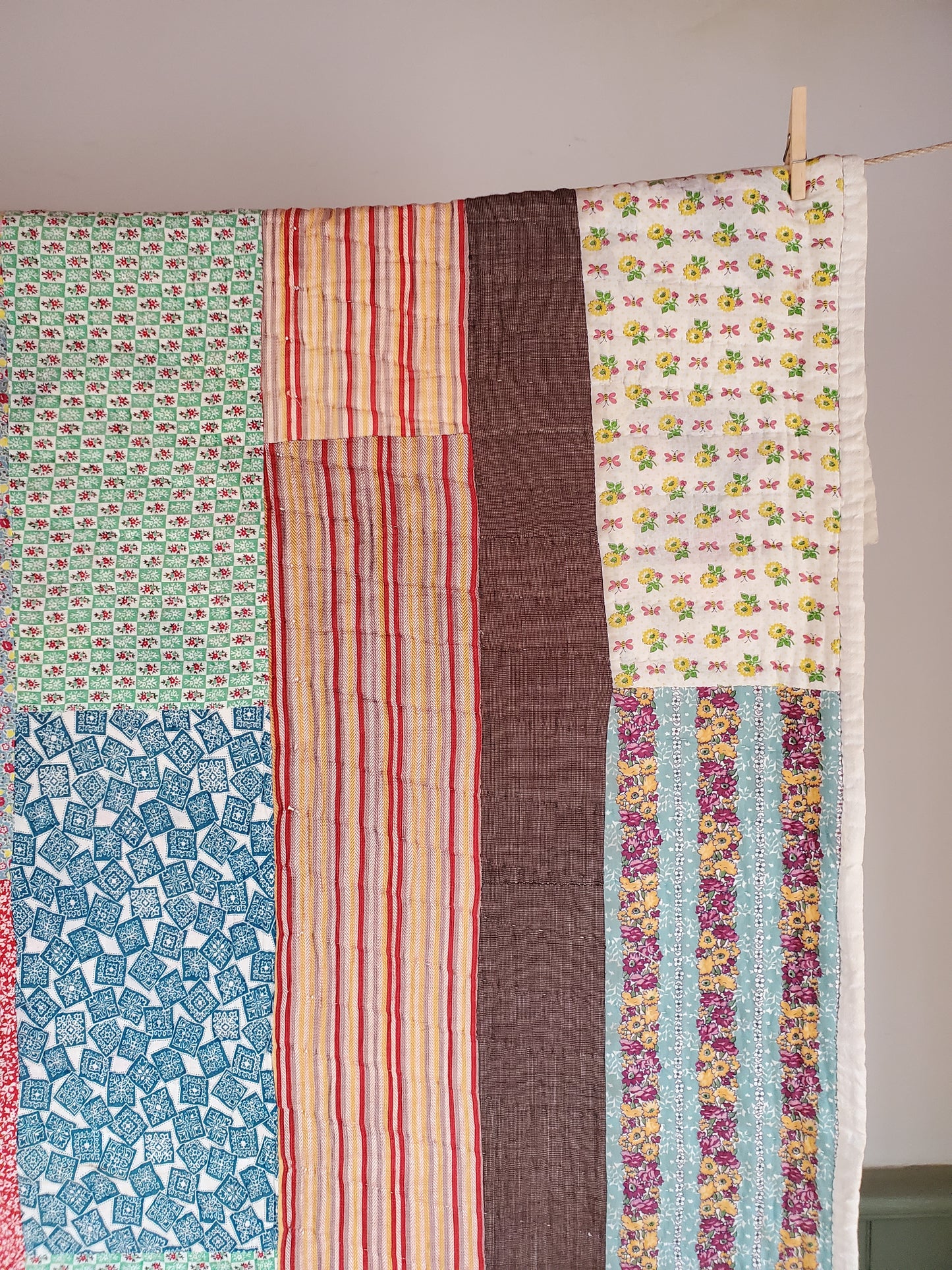 1930s Vintage Feed Sack Quilt