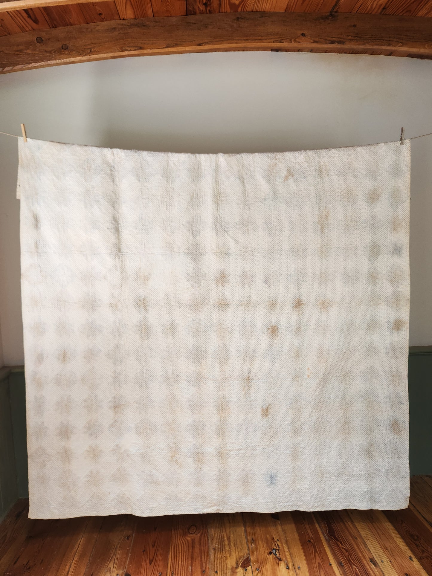 Antique LeMoyne Star Quilt ca 1880