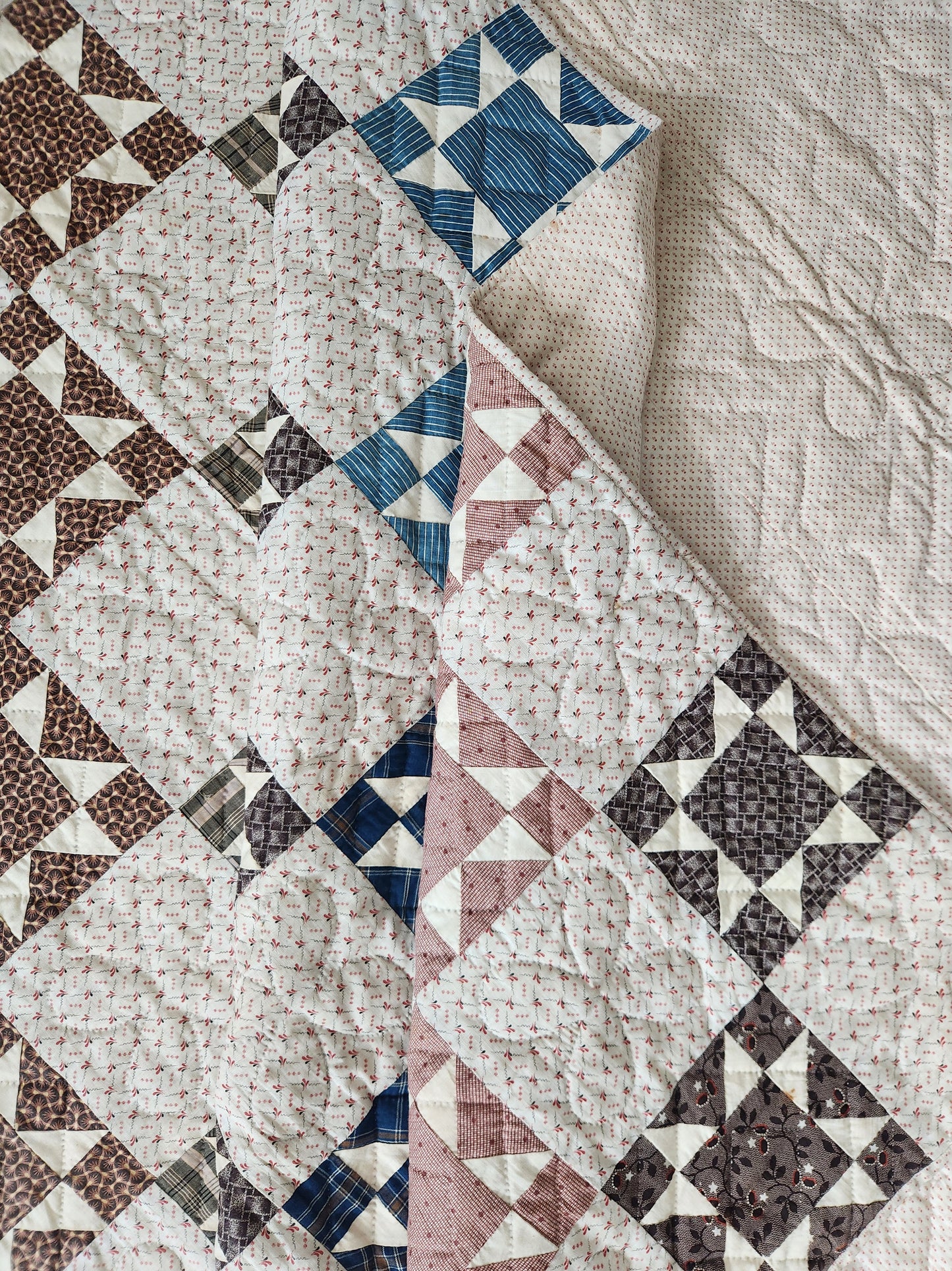 Antique Evening Star Quilt c1900