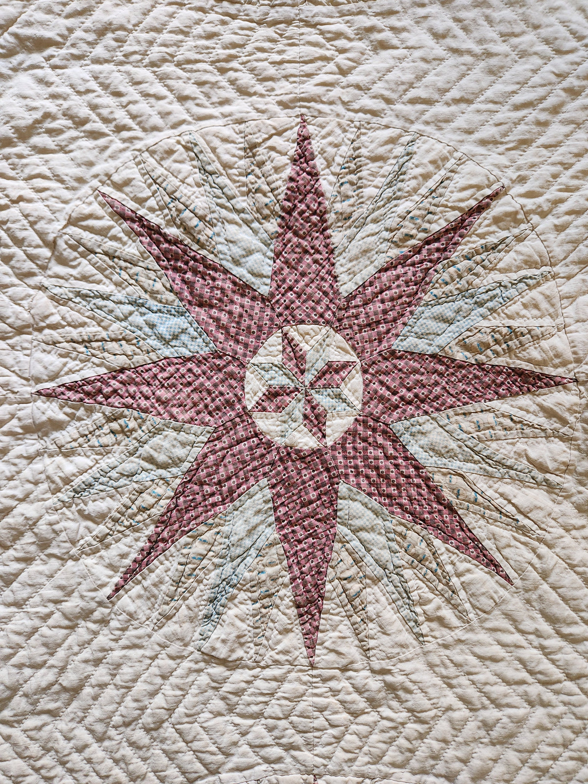 Antique 19th Century Compass Quilt