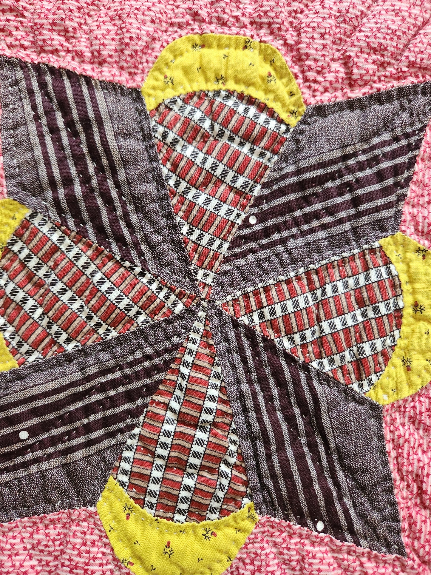Antique Lucky Star Quilt c1880