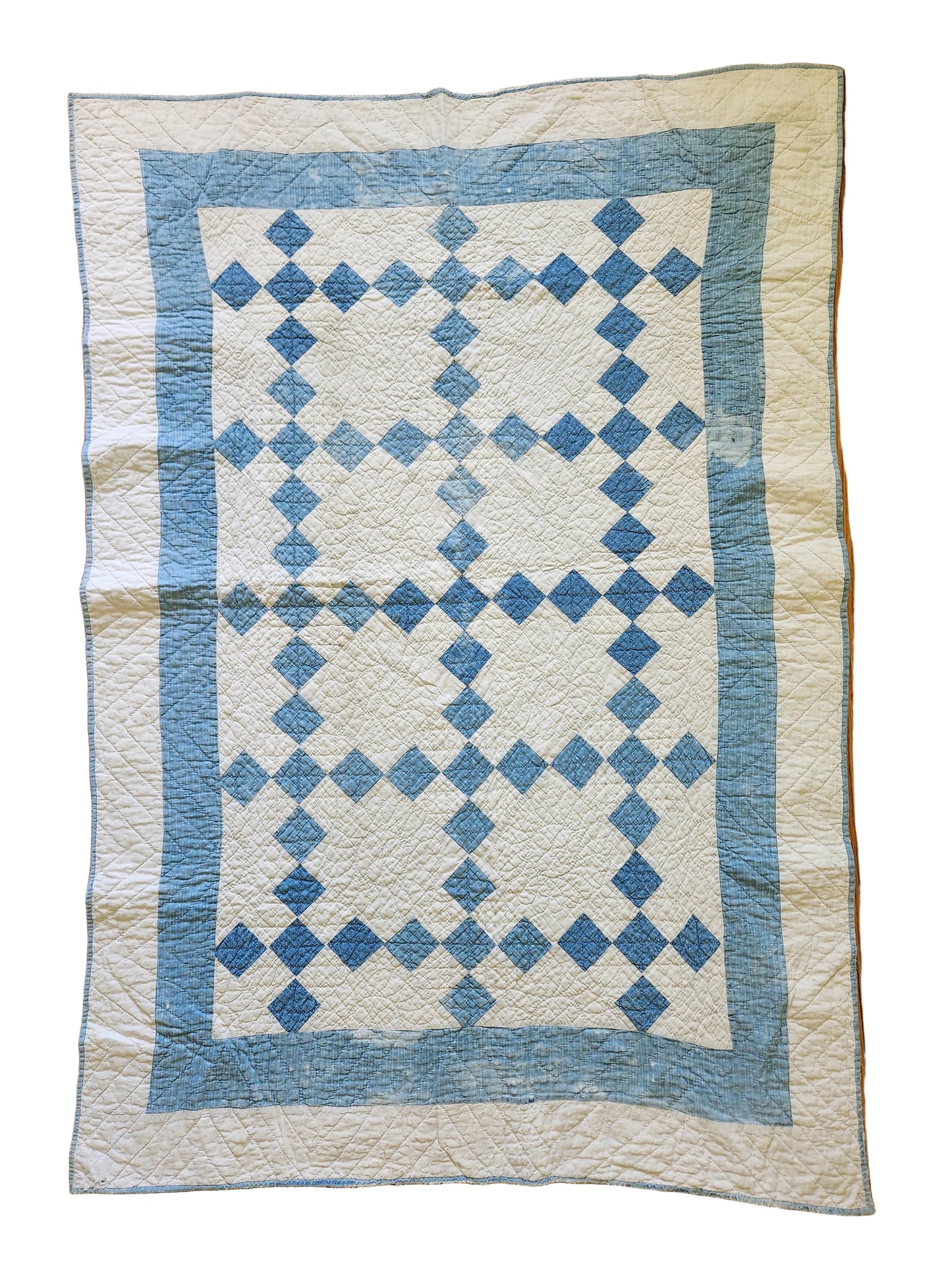 Nine Patch Crib Quilt c1890