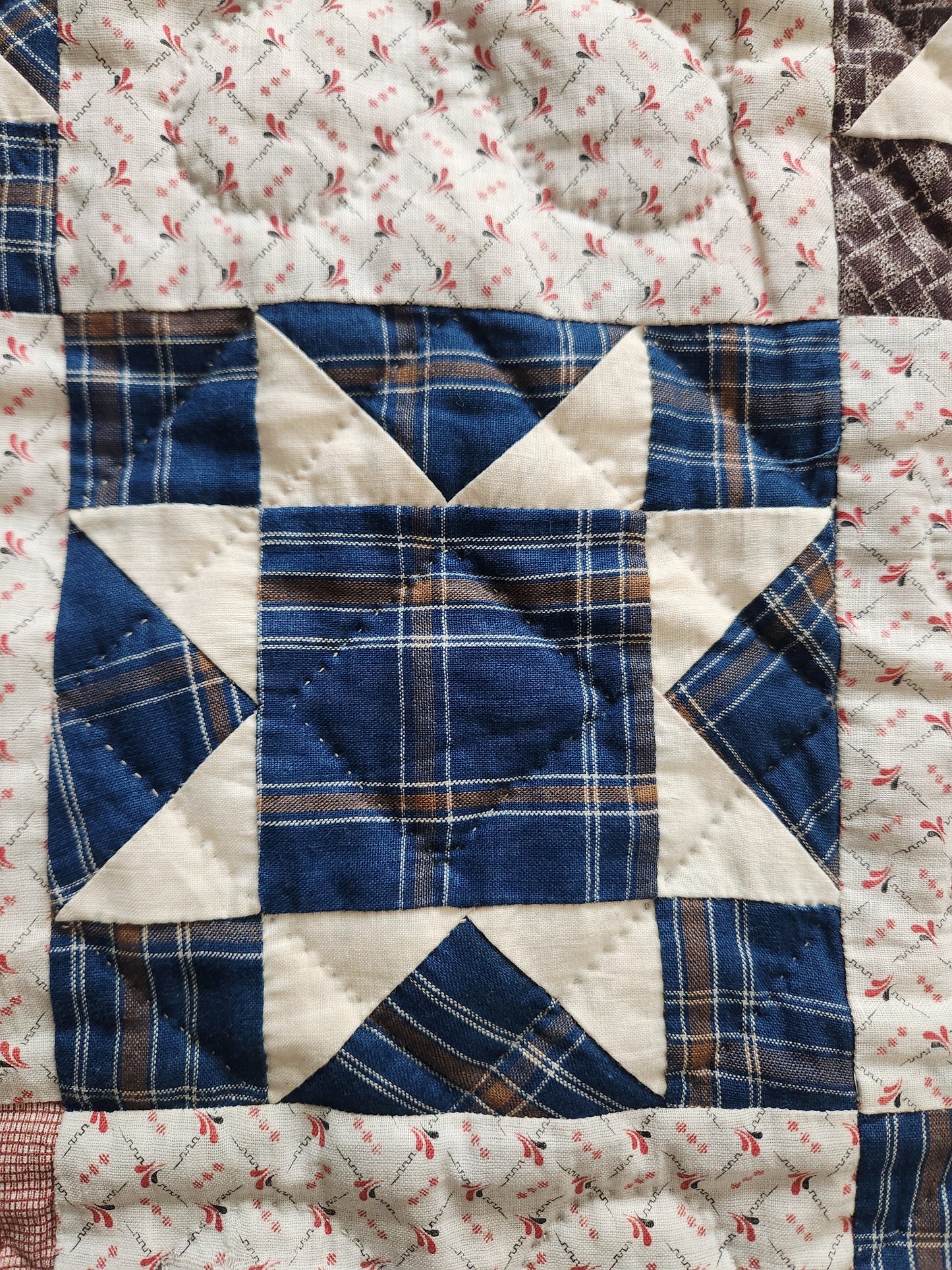 Antique Evening Star Quilt c1900
