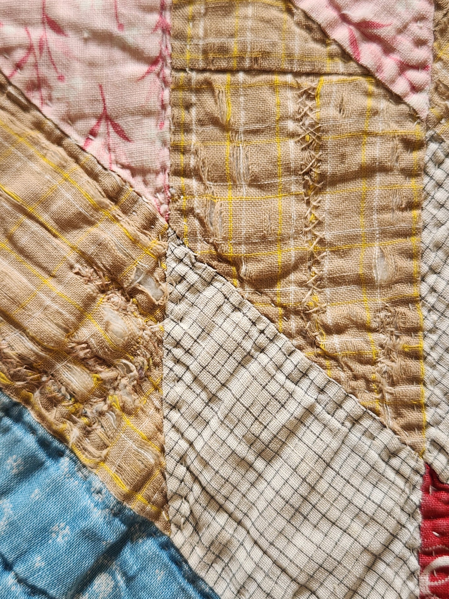 Antique Lone Star Patchwork Quilt