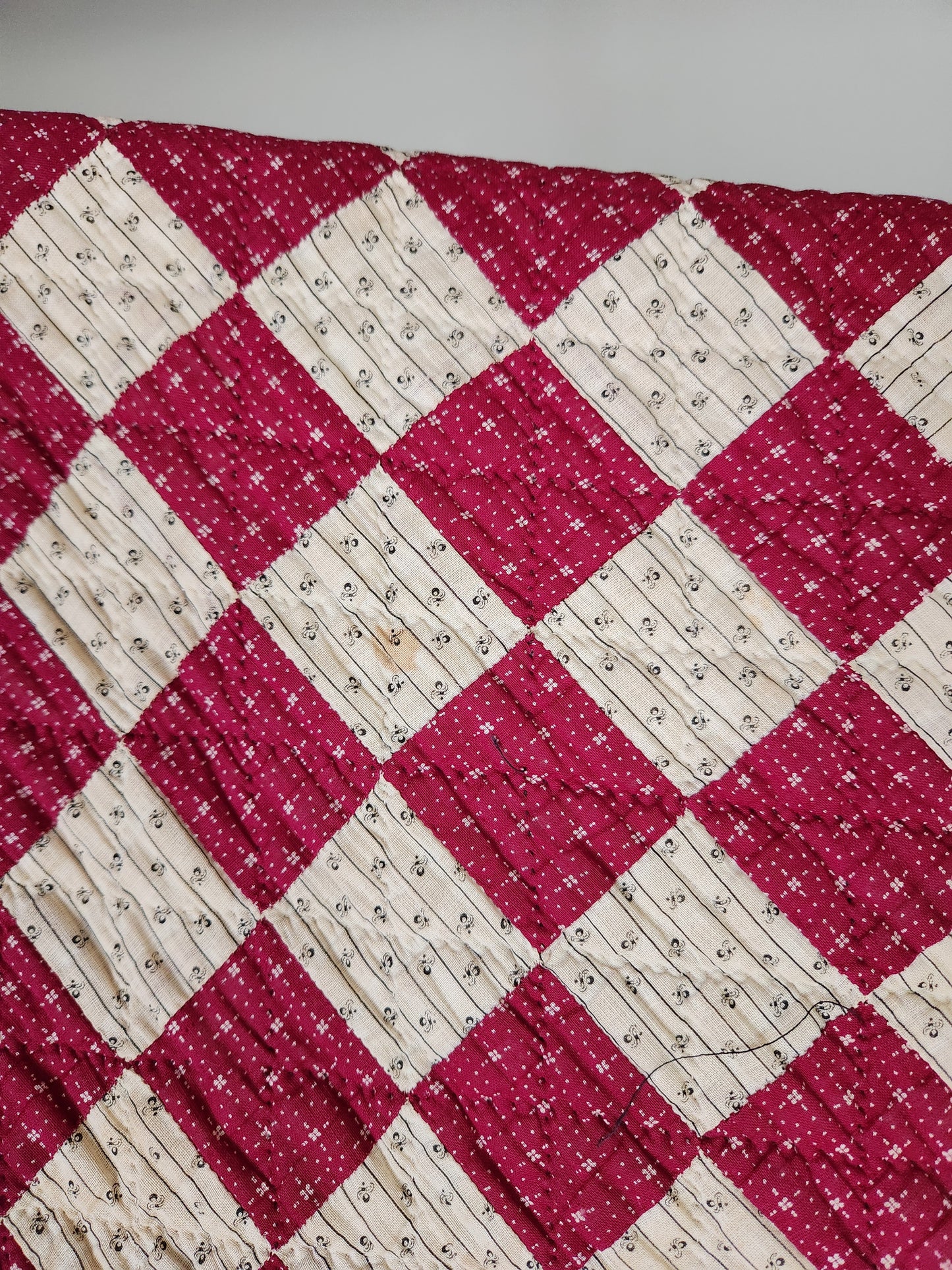 Antique Trip Around the World Quilt c1890