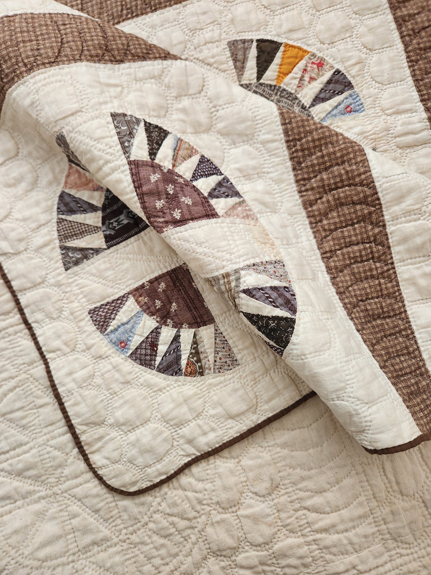 Stunning Antique New York Beauty Quilt c1860