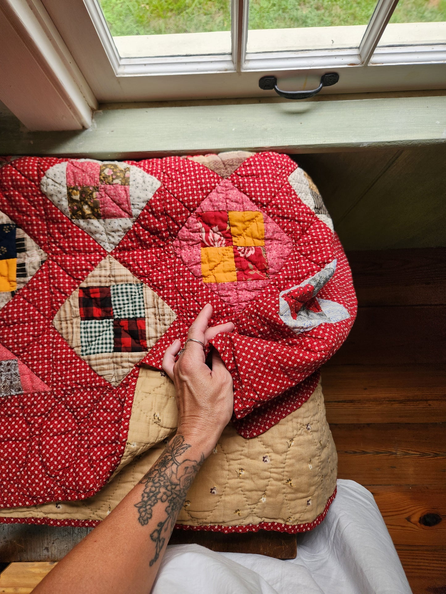 Stunning Patchwork Quilt c1890