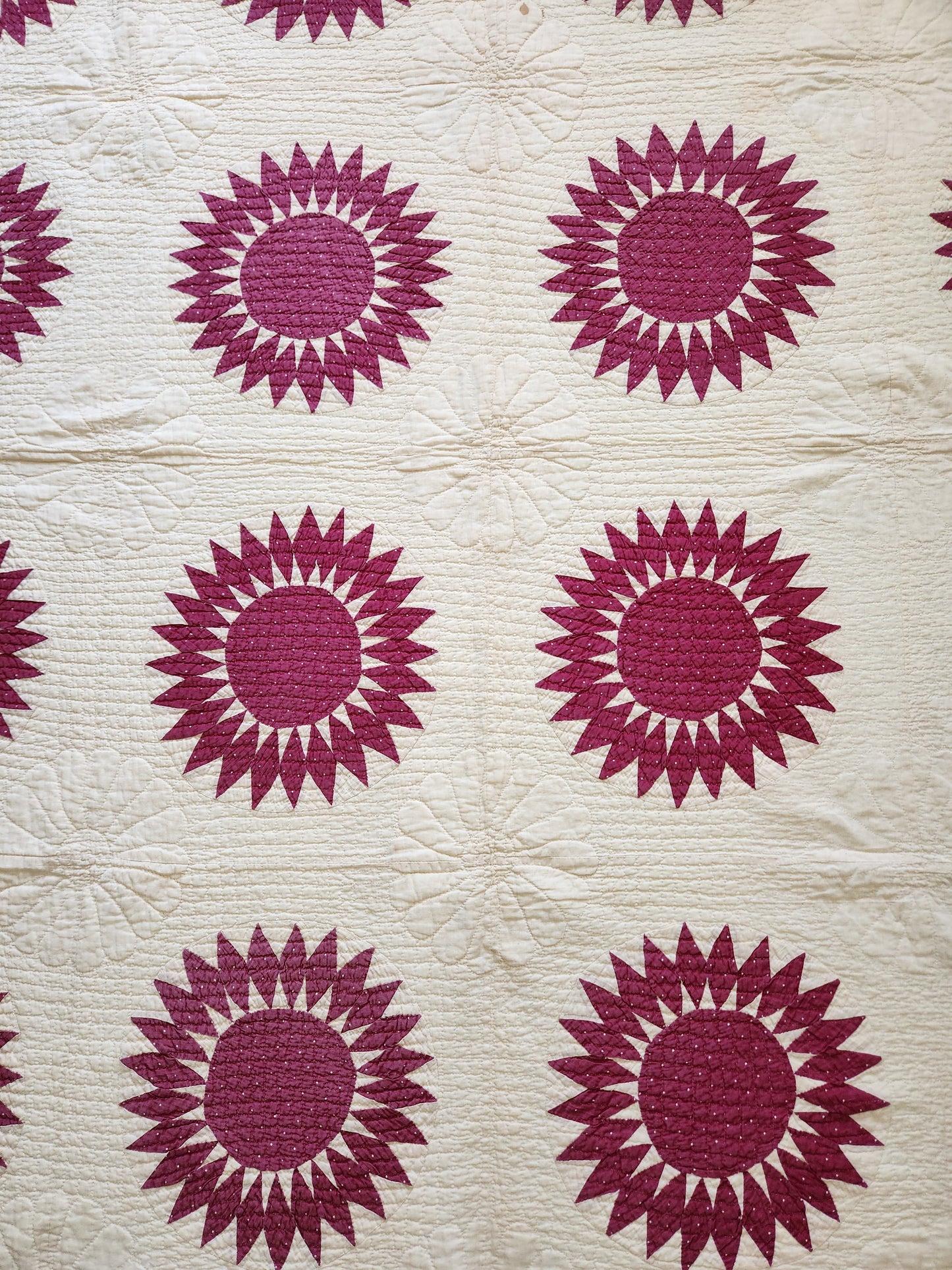 Antique Sunflower Quilt c1900