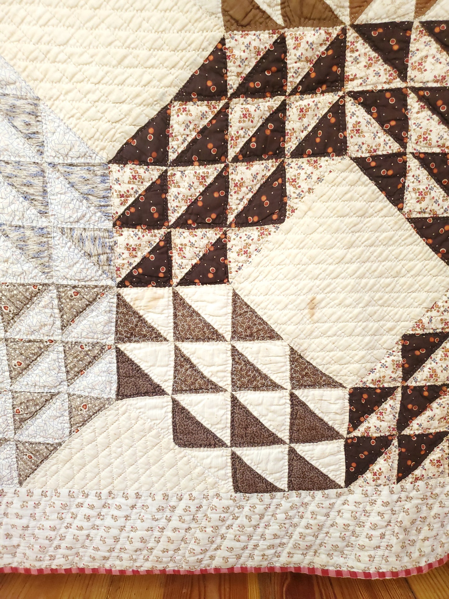 Antique Ocean Waves Quilt with Provenance, ca 1890