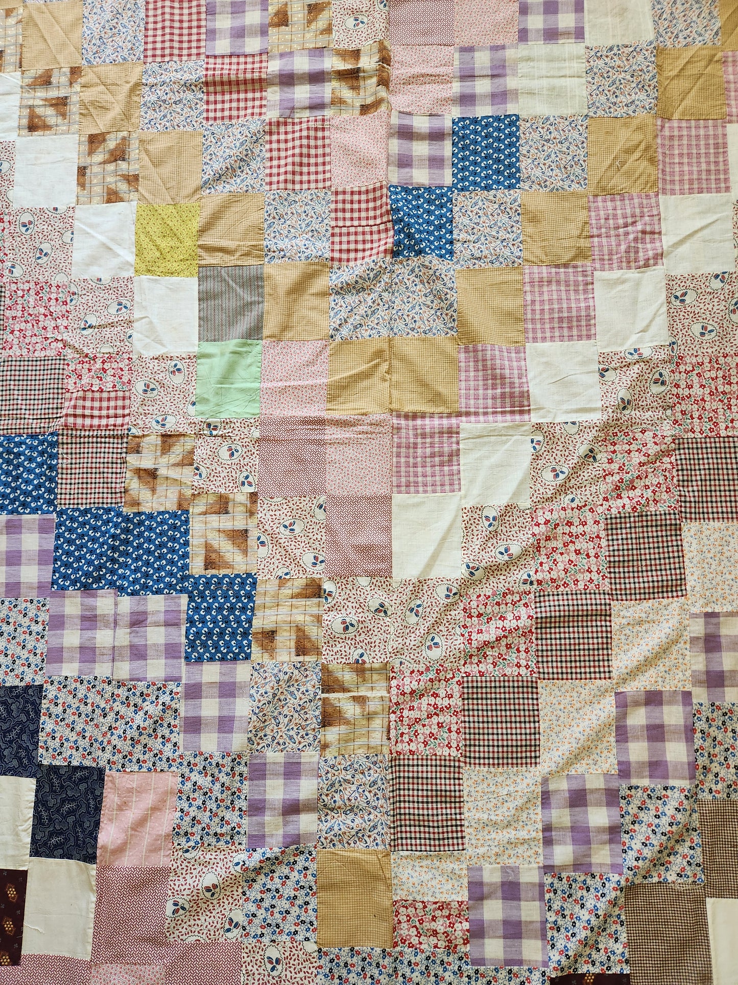 Vintage Patchwork Quilt Top