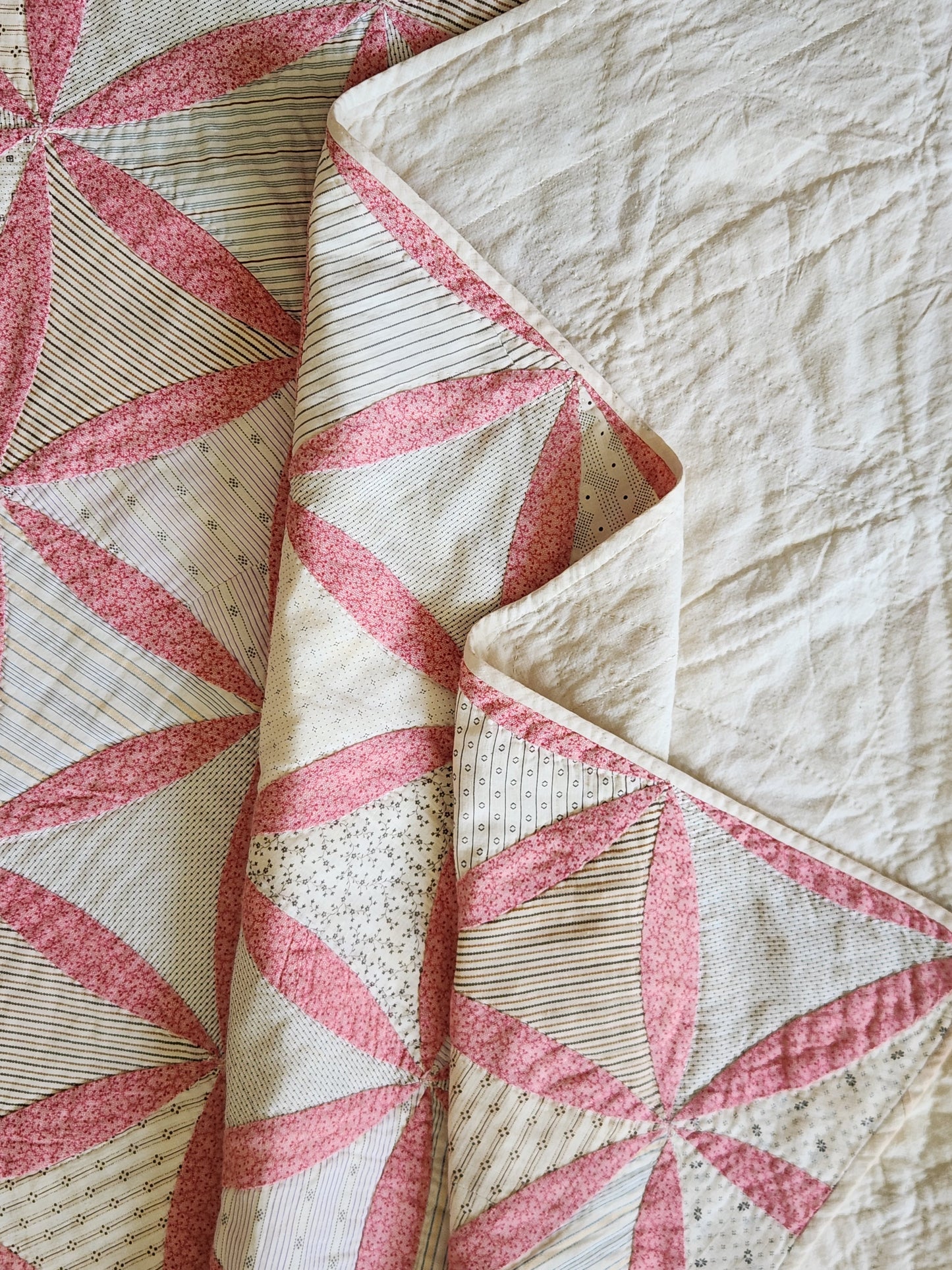 Hand Pieced Antique Quilt c1890