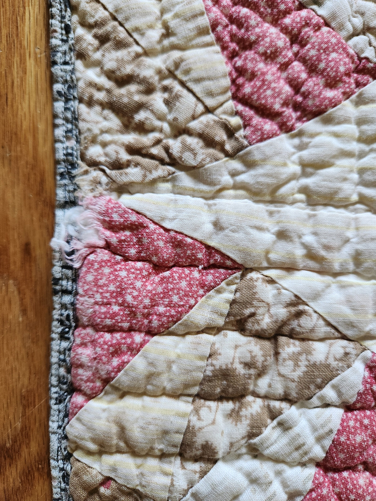 Antique Late 19th Century Sunflower Quilt
