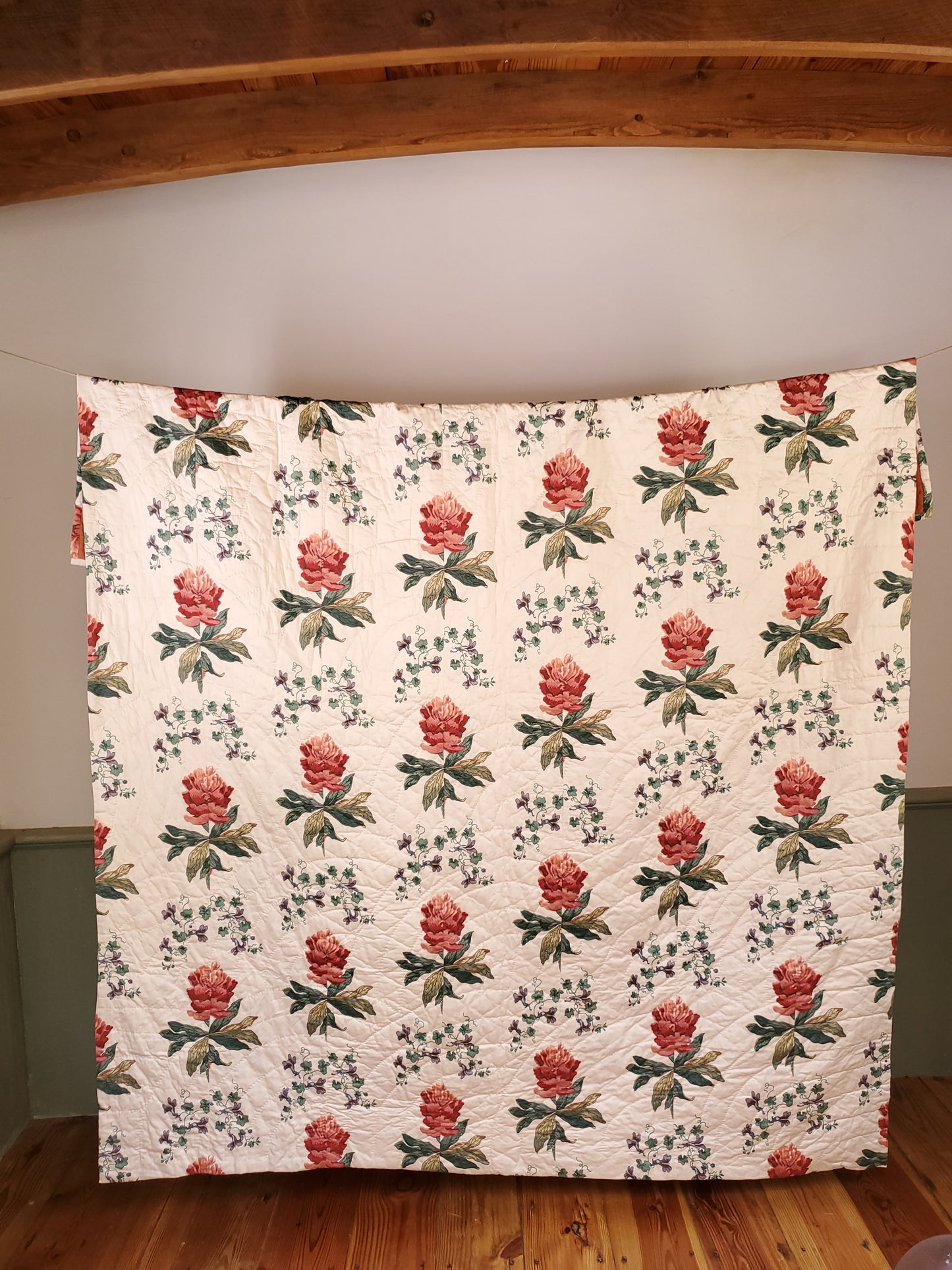 Vintage Peony Quilt