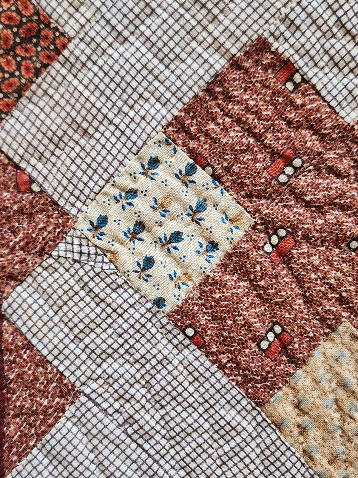Antique Album Block Quilt c1870