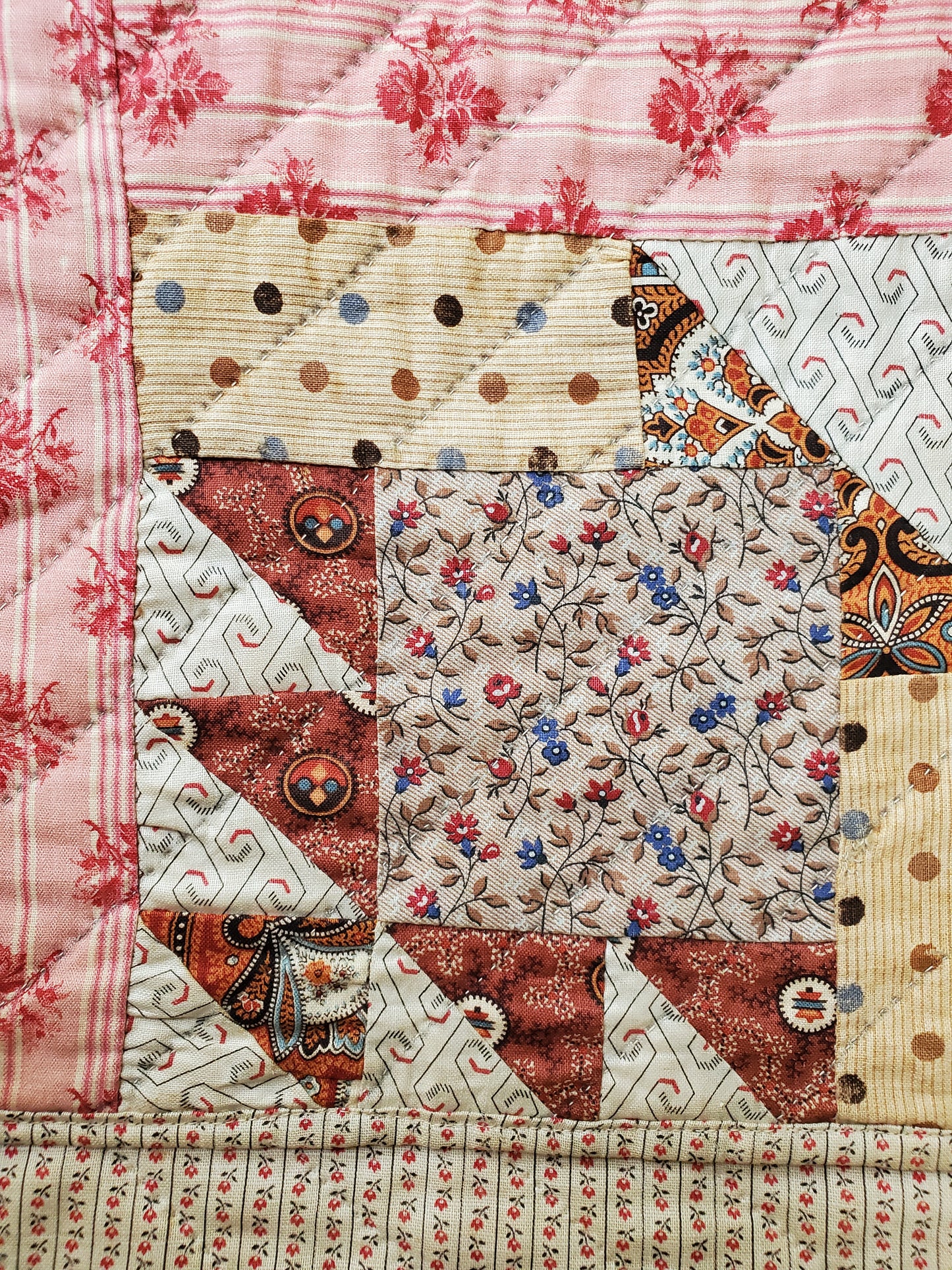 Antique Cake Stand Quilt, 19th Cent