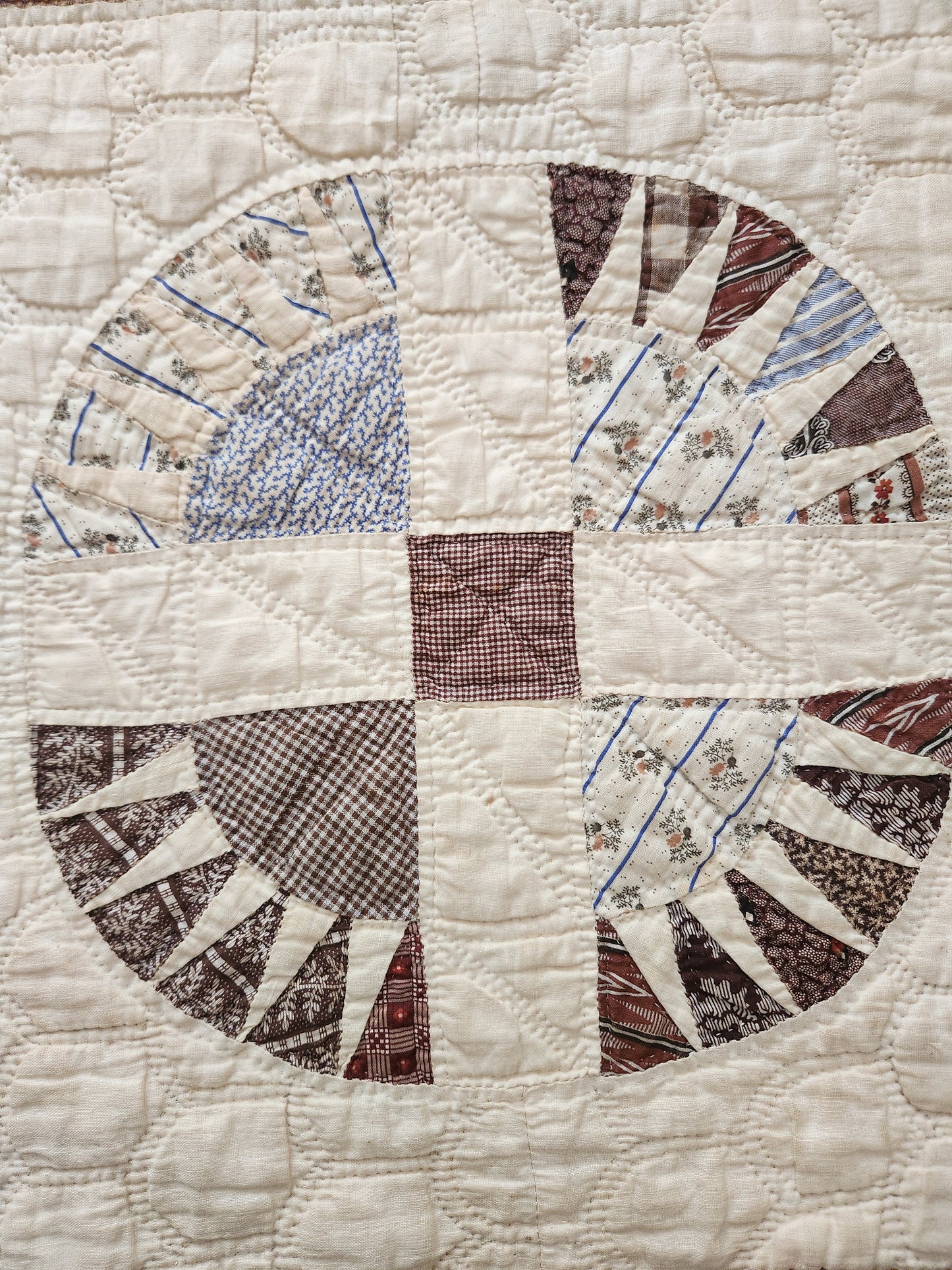 Stunning Antique New York Beauty Quilt c1860