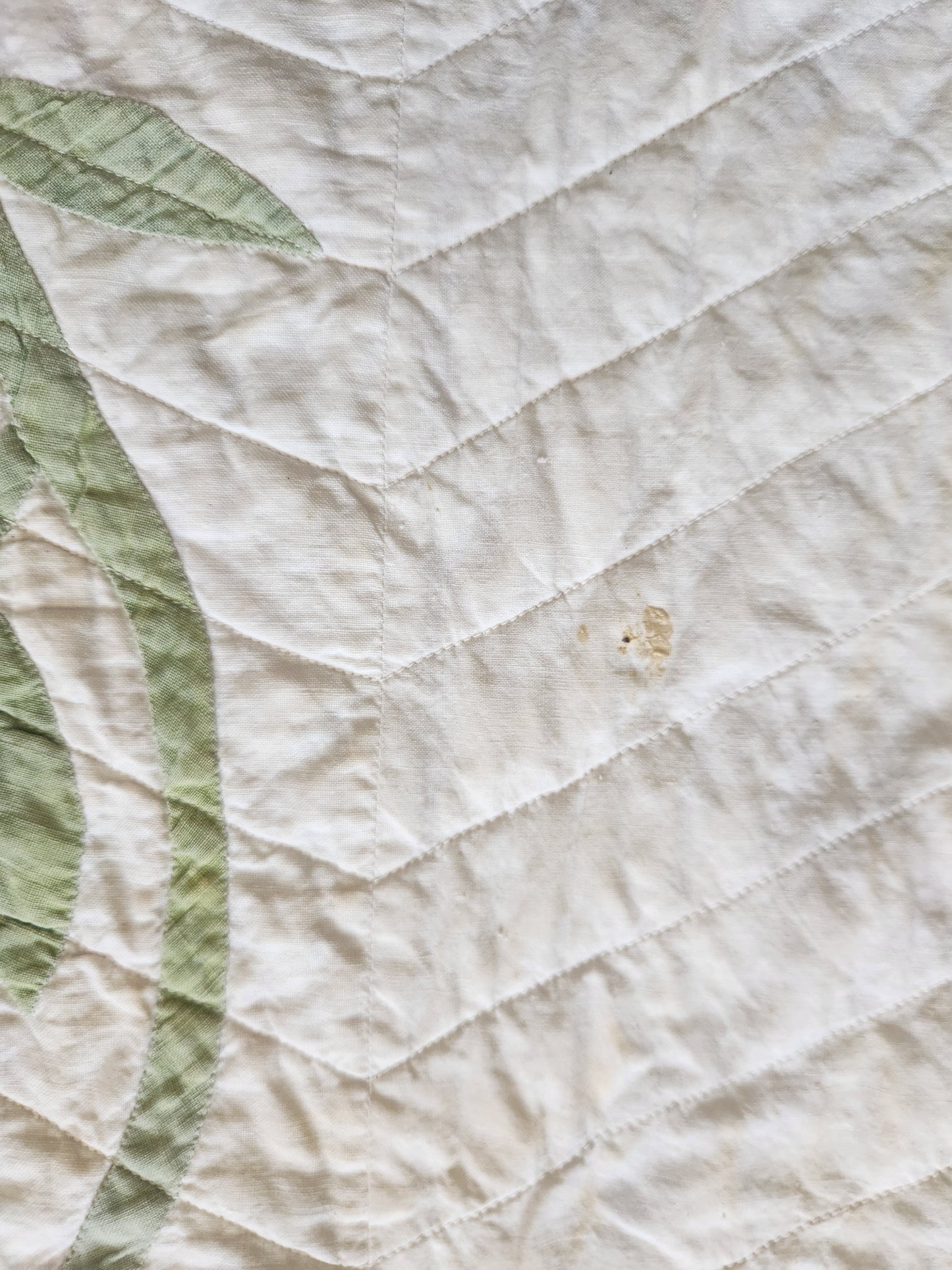 Antique Trailing Rose Crib Quilt