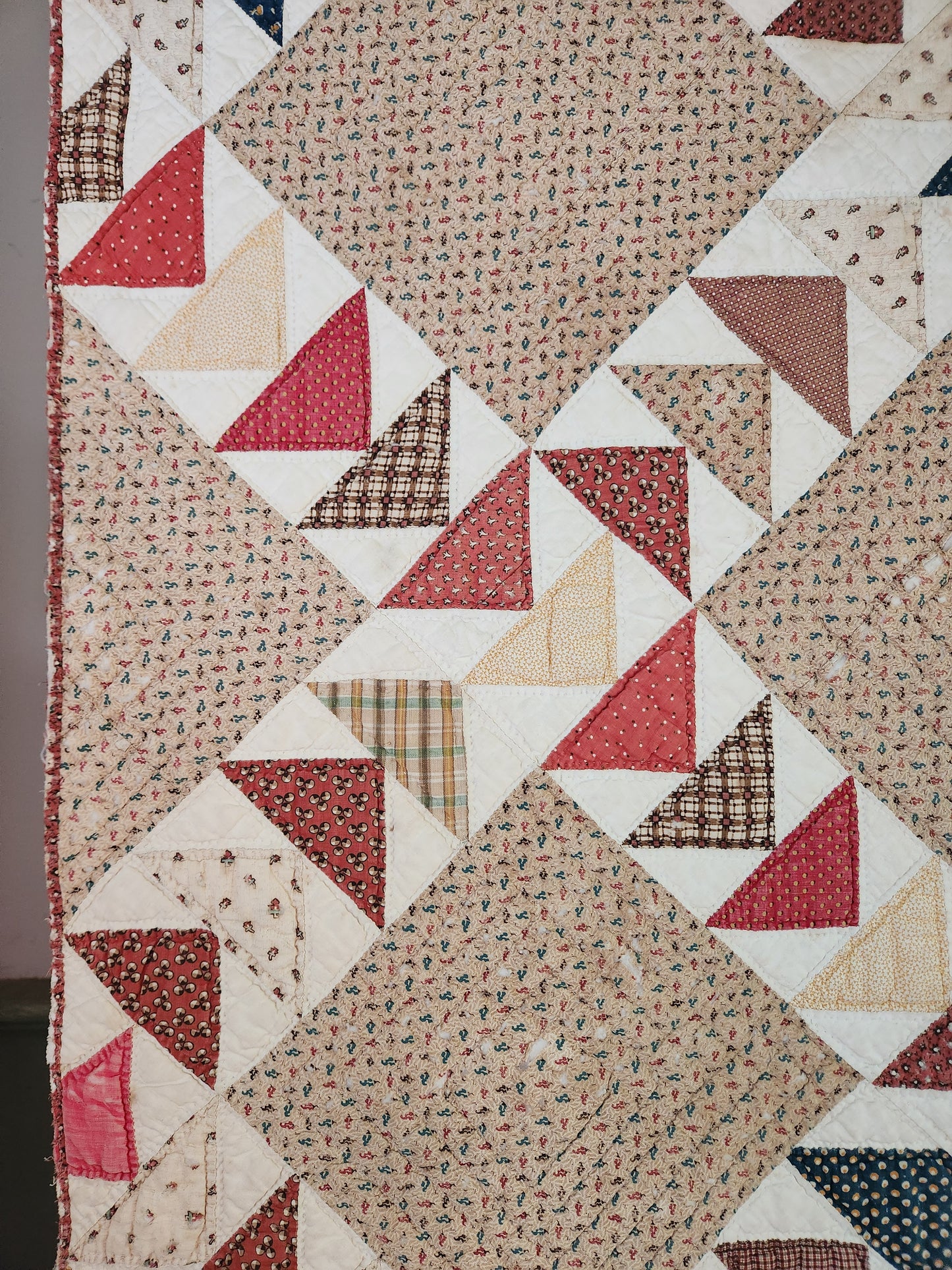 Antique Flying Geese Quilt c1870