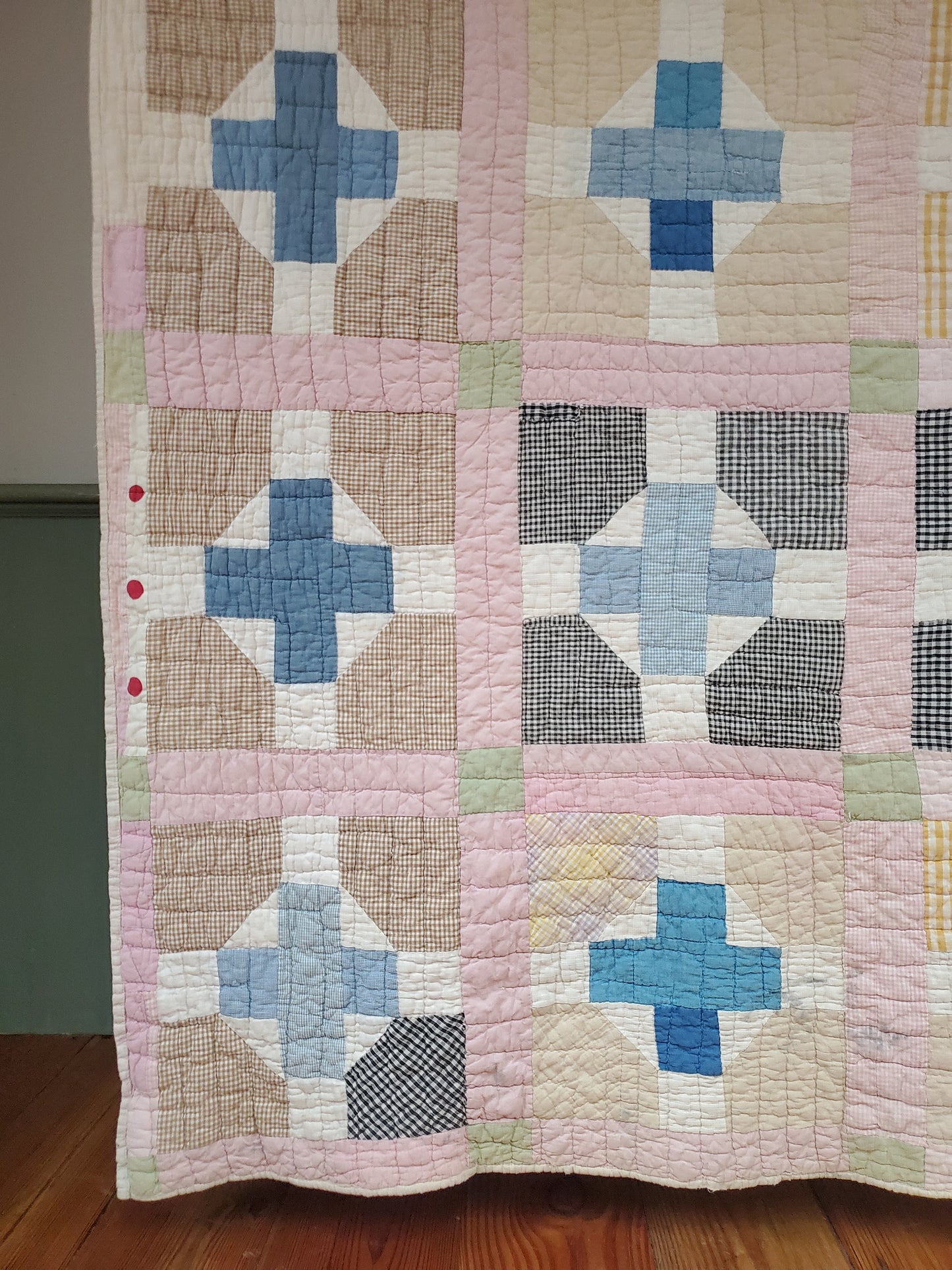 Vintage Crosses Quilt, ca 1920