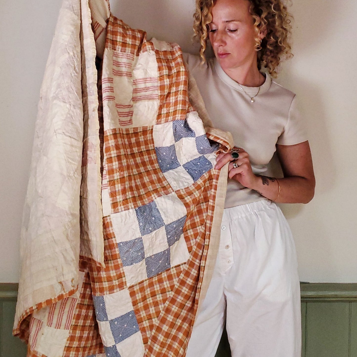 Vintage Plaid Shirting Quilt