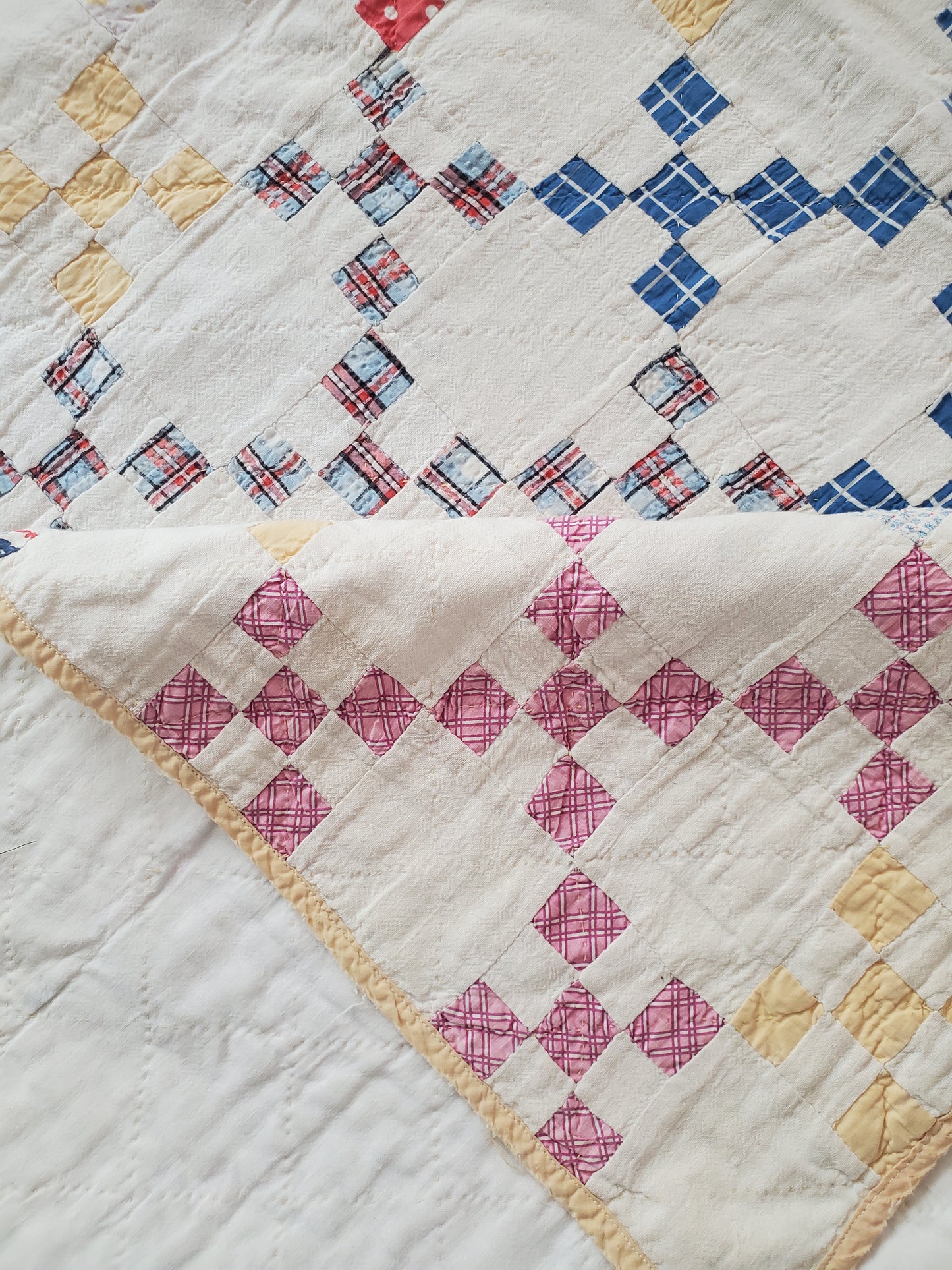 9 Patch Vintage Quilt, ca 1930