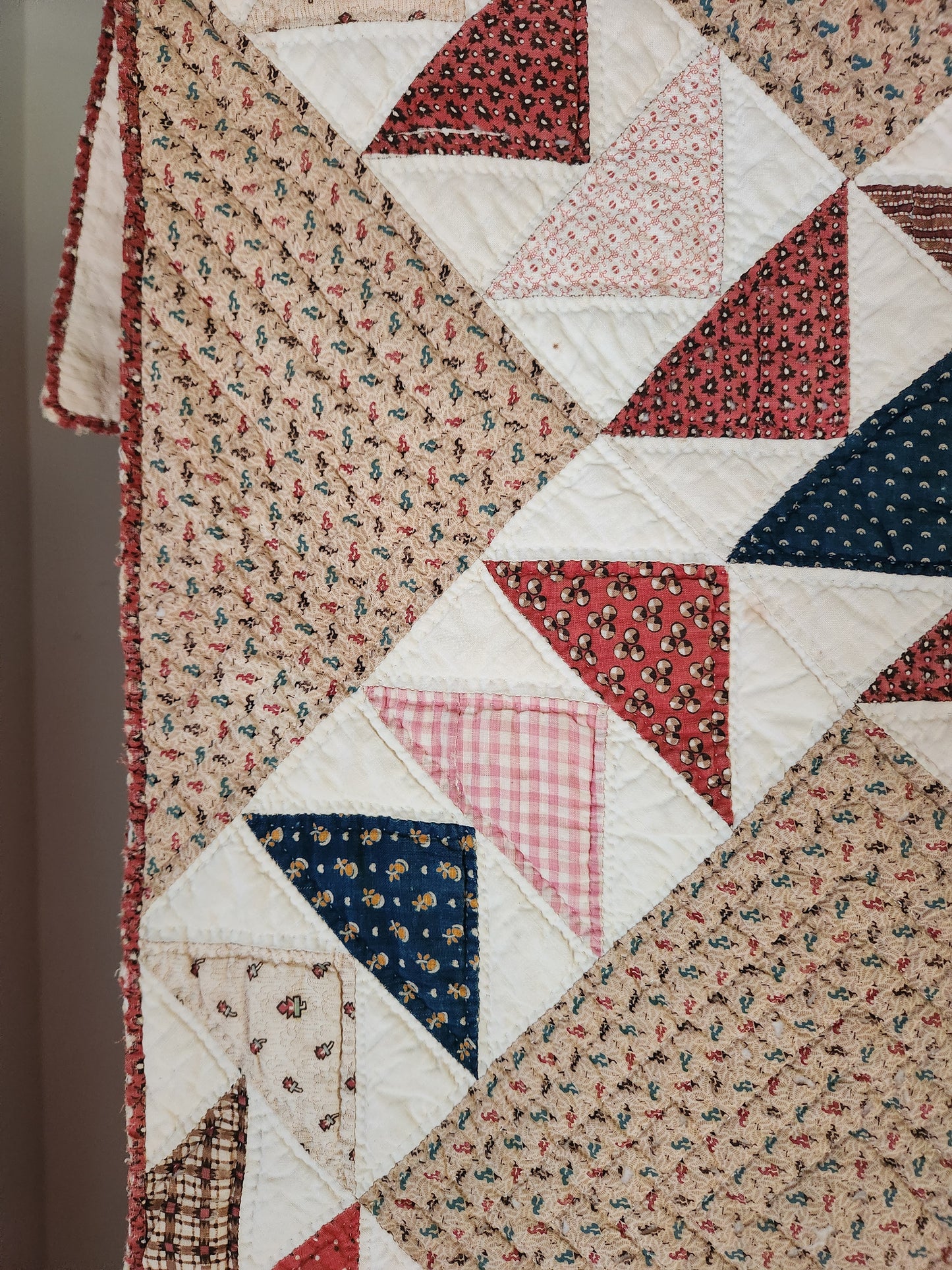 Antique Flying Geese Quilt c1870