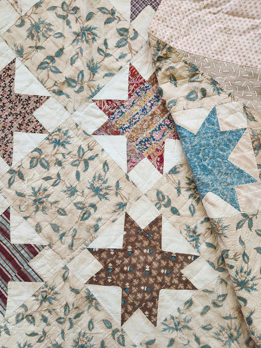 Mid 19th Century Star Quilt