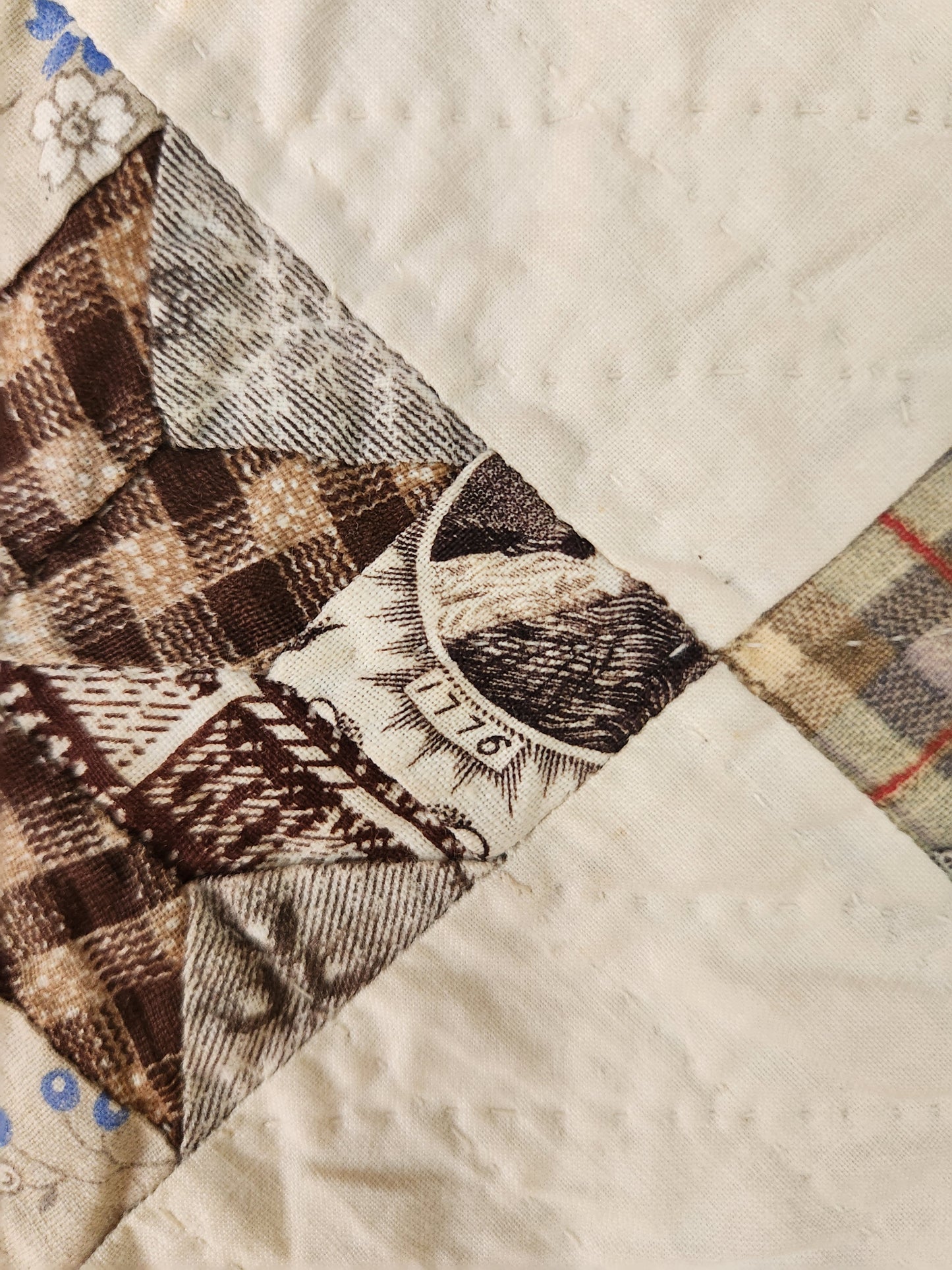Antique LeMoyne Star Quilt ca 1880
