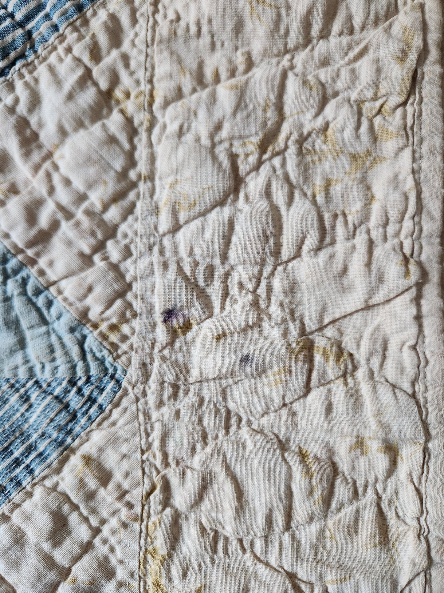 Antique Square in a Square Patchwork Quilt c1900