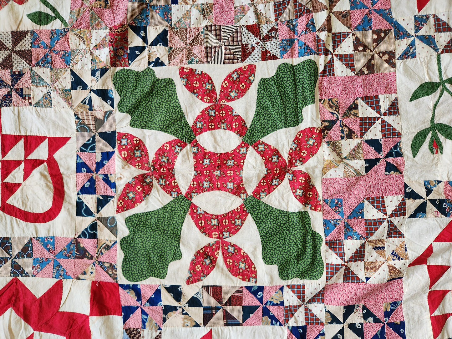 Antique Improvisational Quilt Top