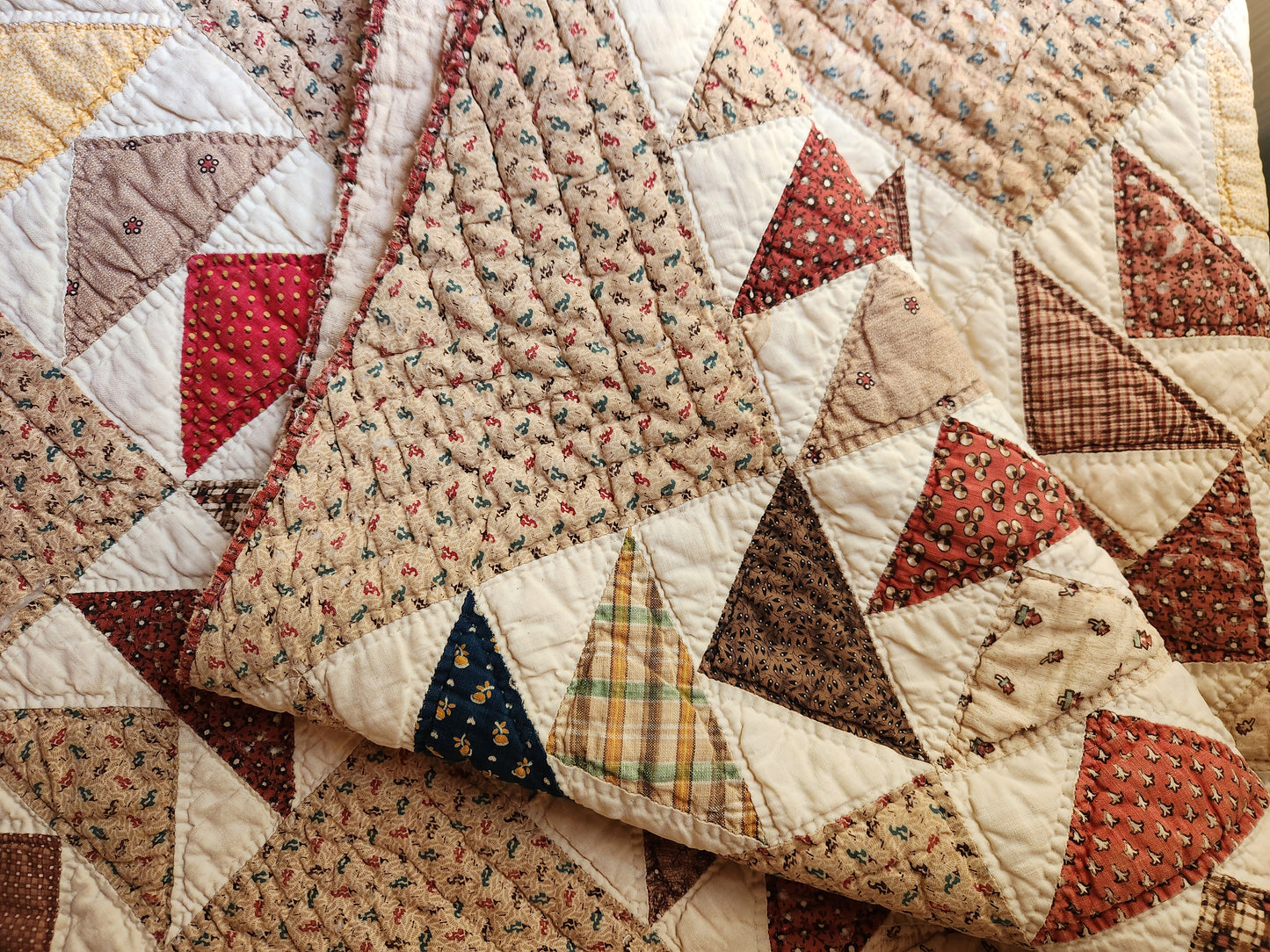 Antique Flying Geese Quilt c1870