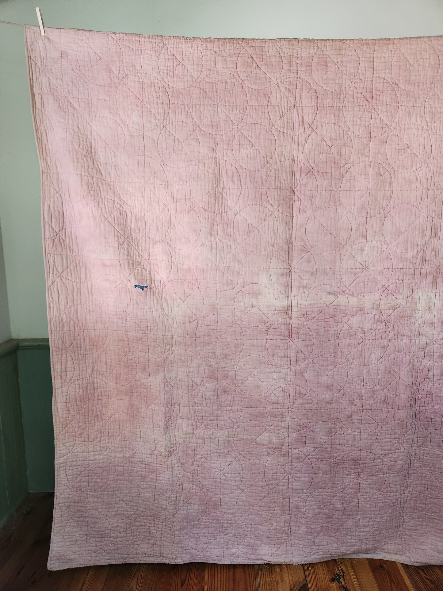 Indigo Patchwork Quilt c1900
