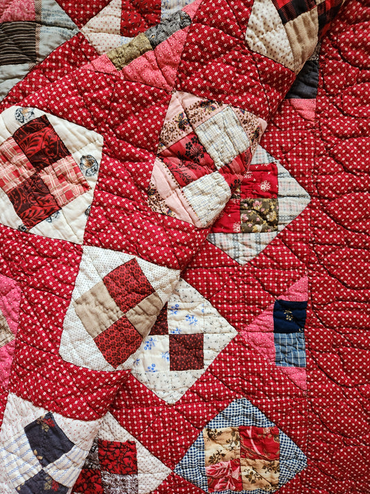 Stunning Patchwork Quilt c1890