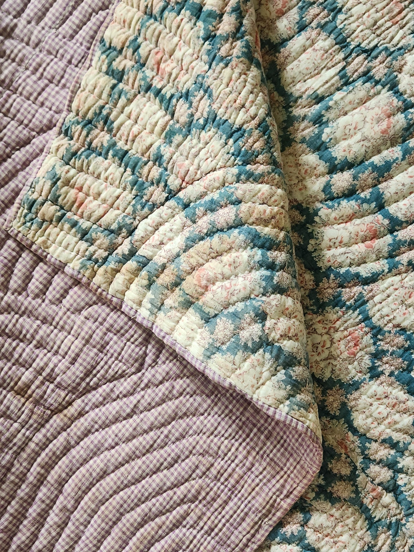 Whole Cloth antique quilt