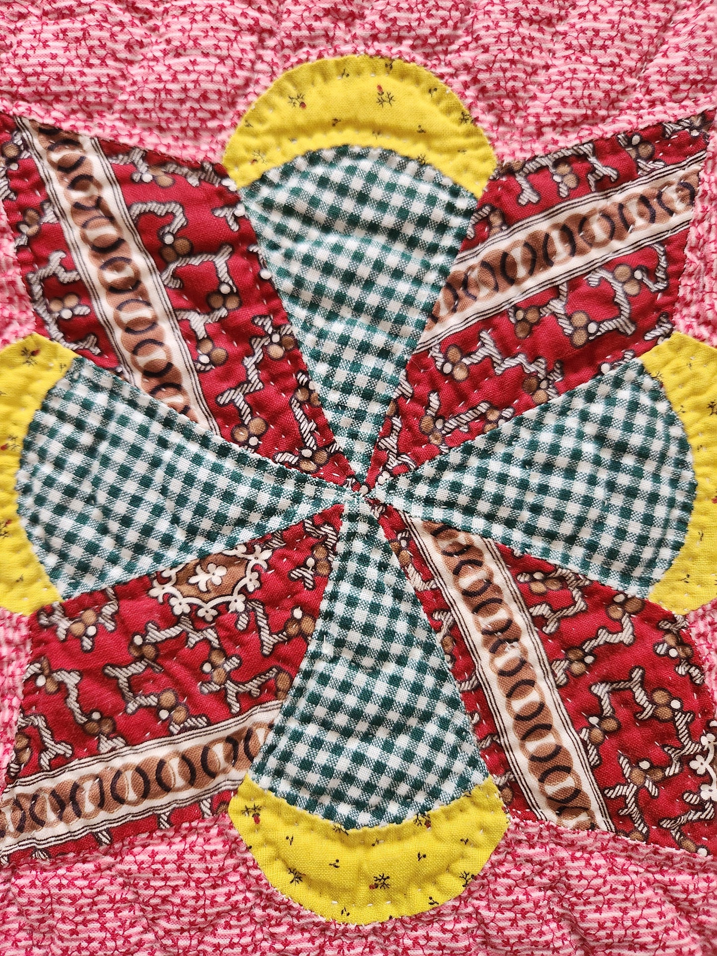 Antique Lucky Star Quilt c1880