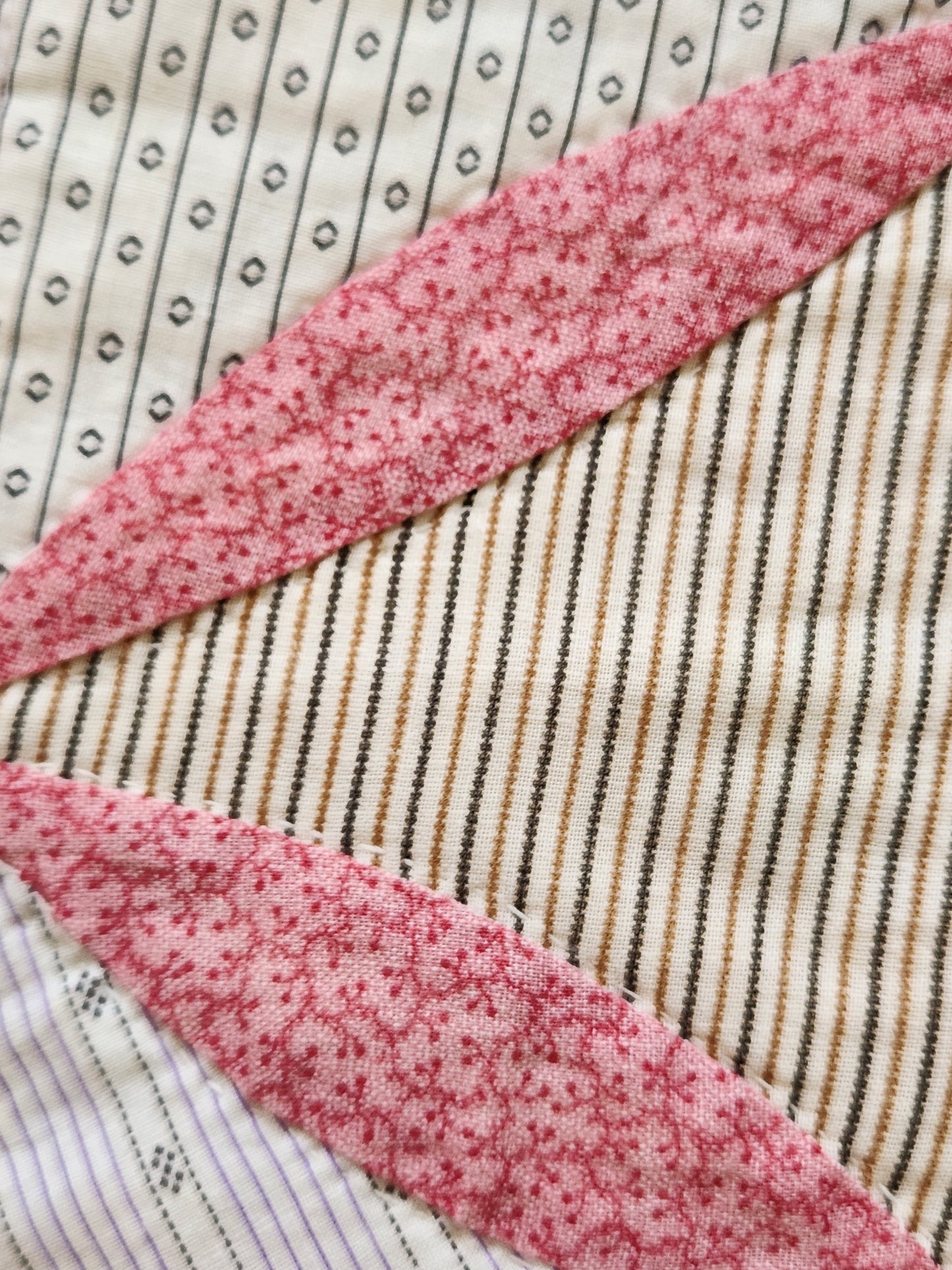 Hand Pieced Antique Quilt c1890