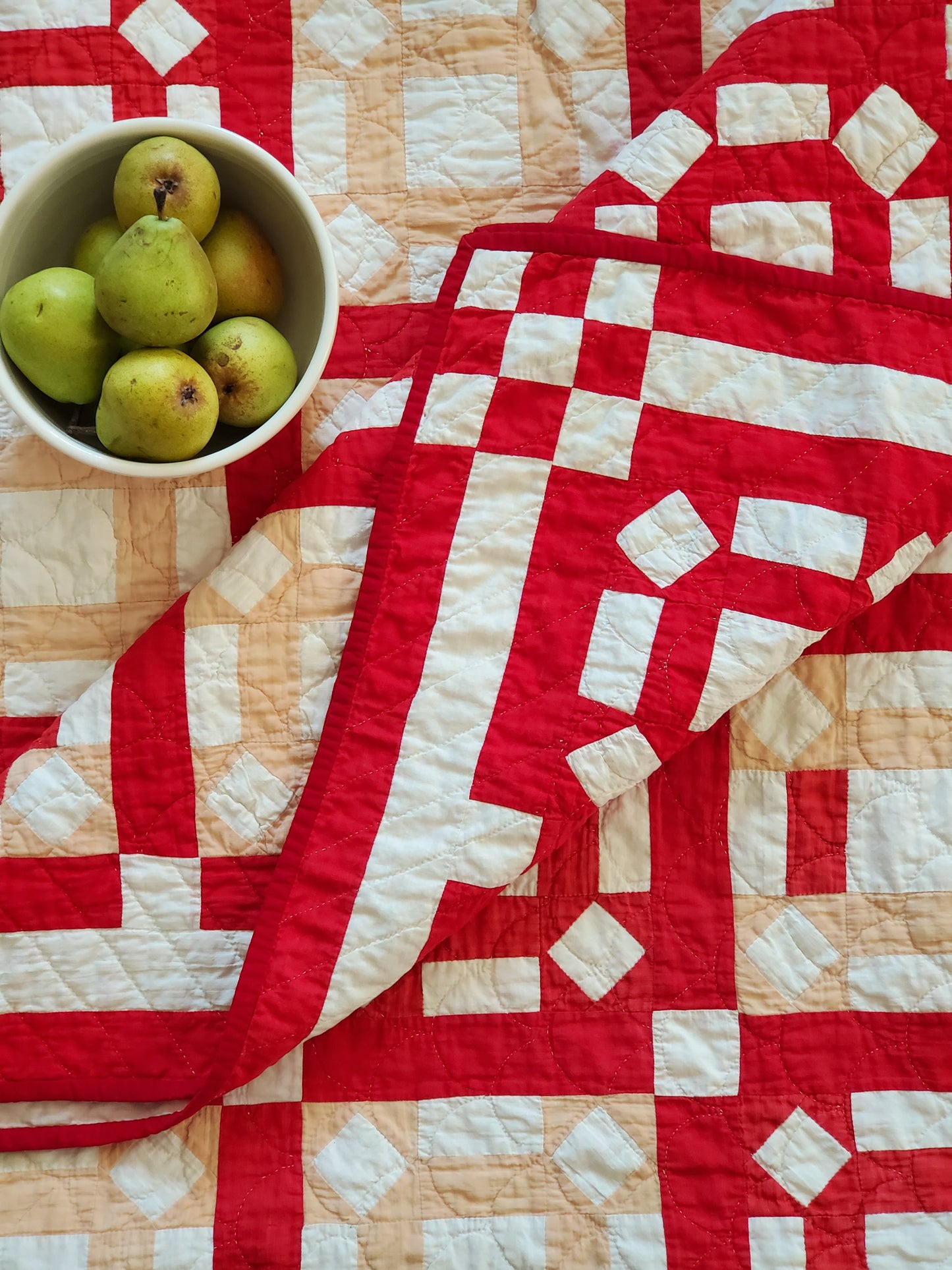 Fugitive Red Handmade Quilt