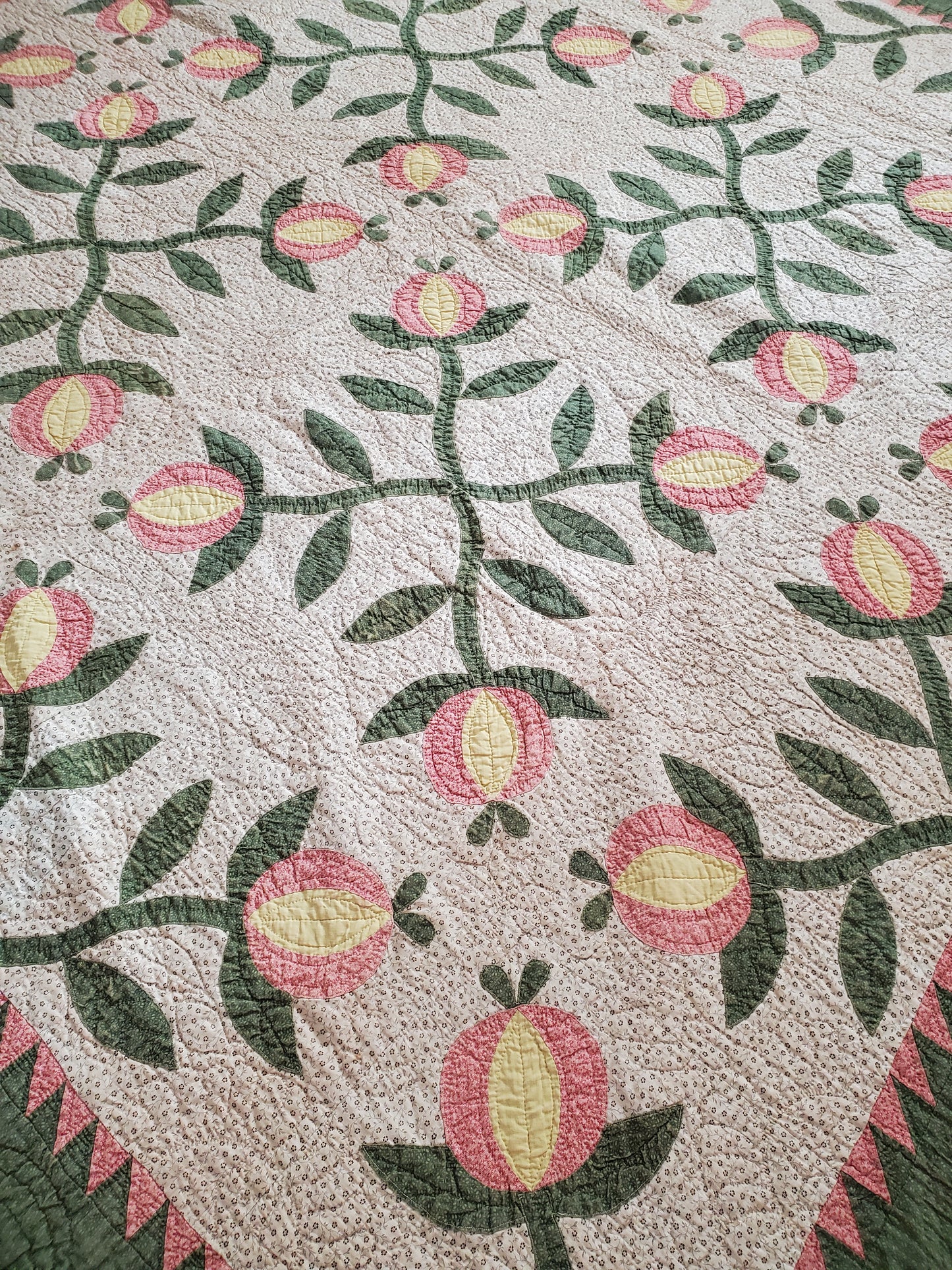 Love Apple Antique Quilt