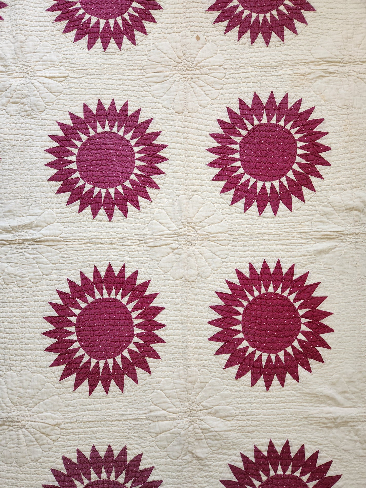 Antique Sunflower Quilt c1900