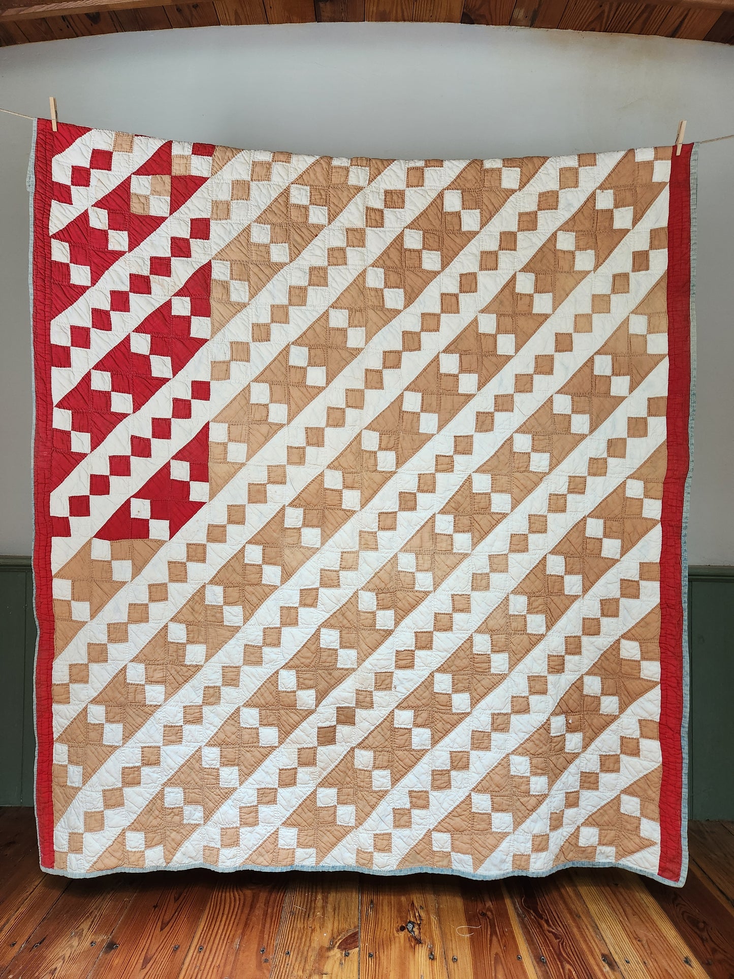 Antique Jacob’s Ladder Quilt c1900