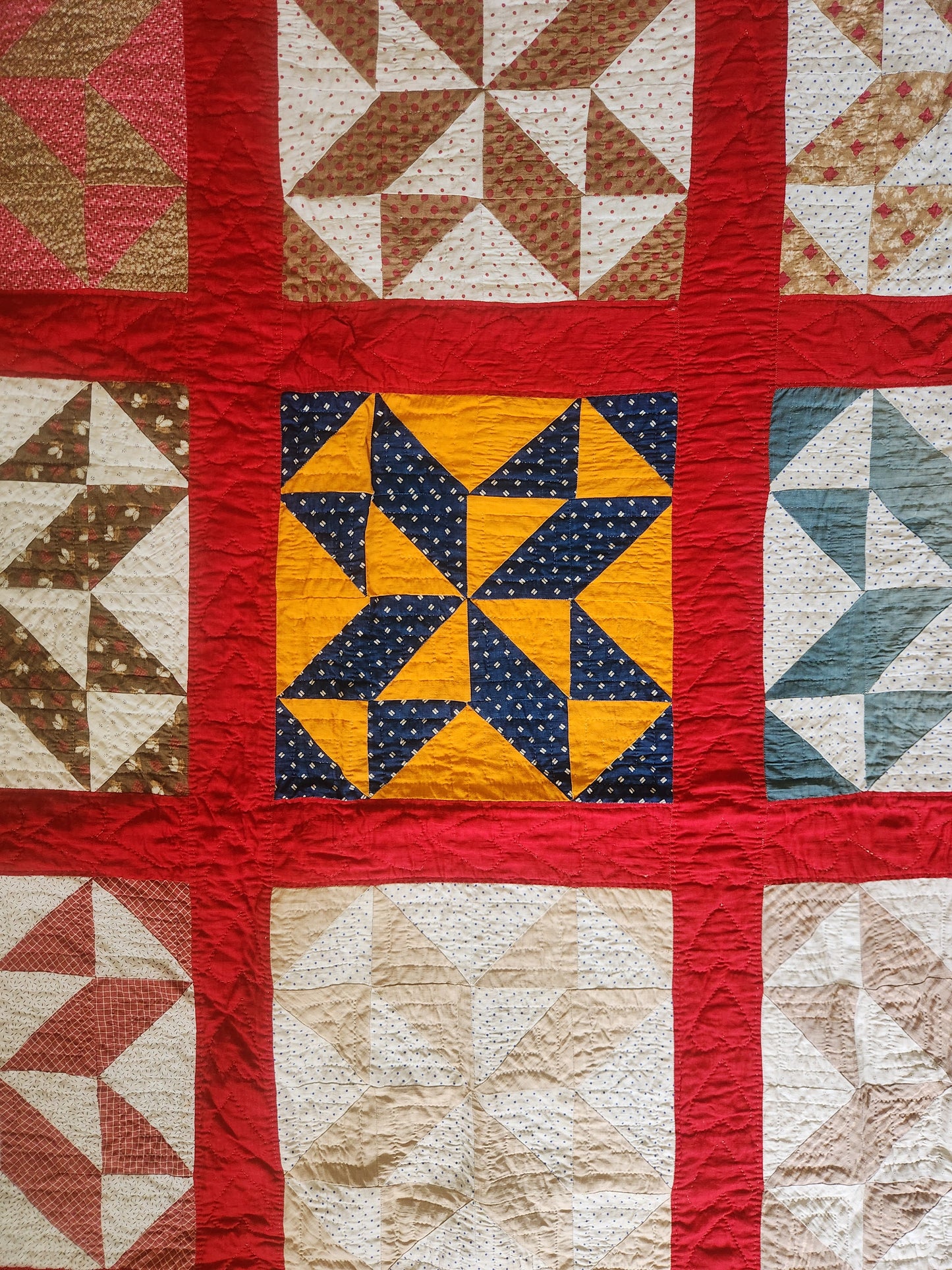 Antique Spinning Star Quilt c1890