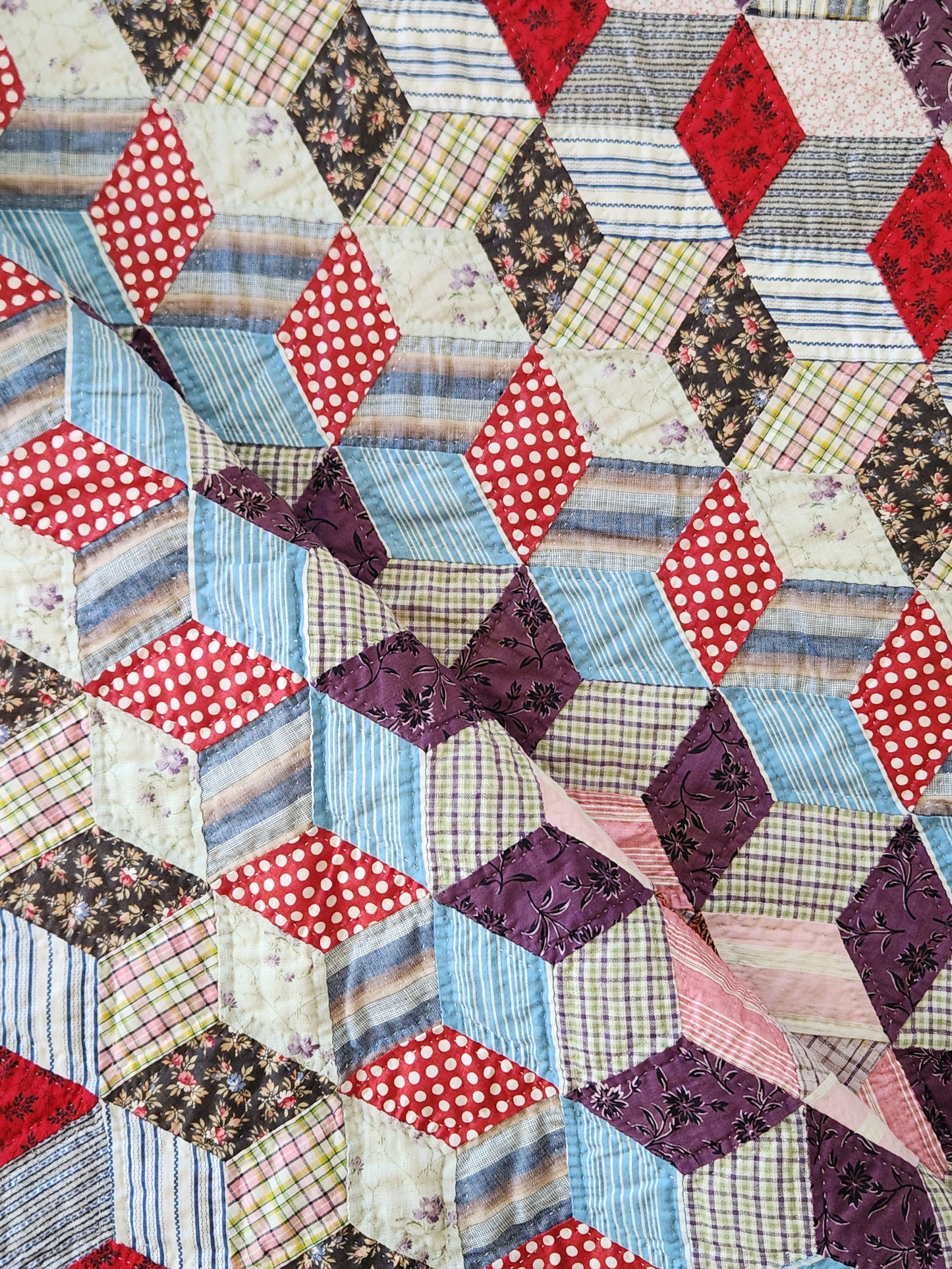 Antique Tumbling Star Quilt