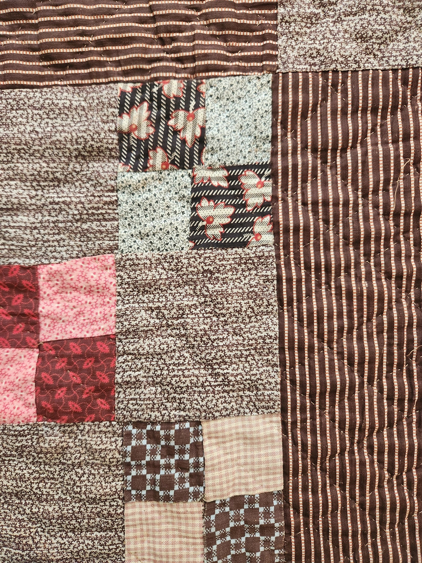 Antique Four Patch Quilt c1880