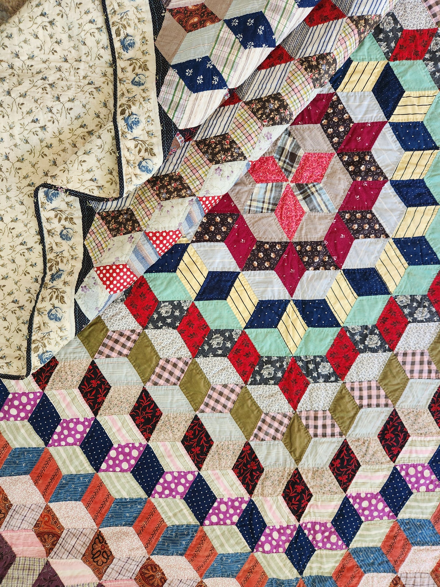 Antique Tumbling Star Quilt