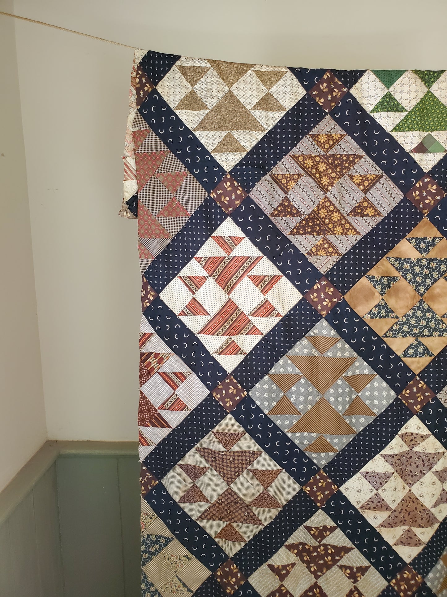 Section of Antique Quilt Top, ca 1890