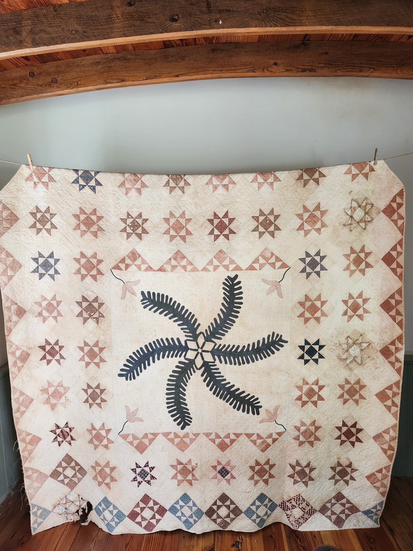 Princess Feather Quilt c1830