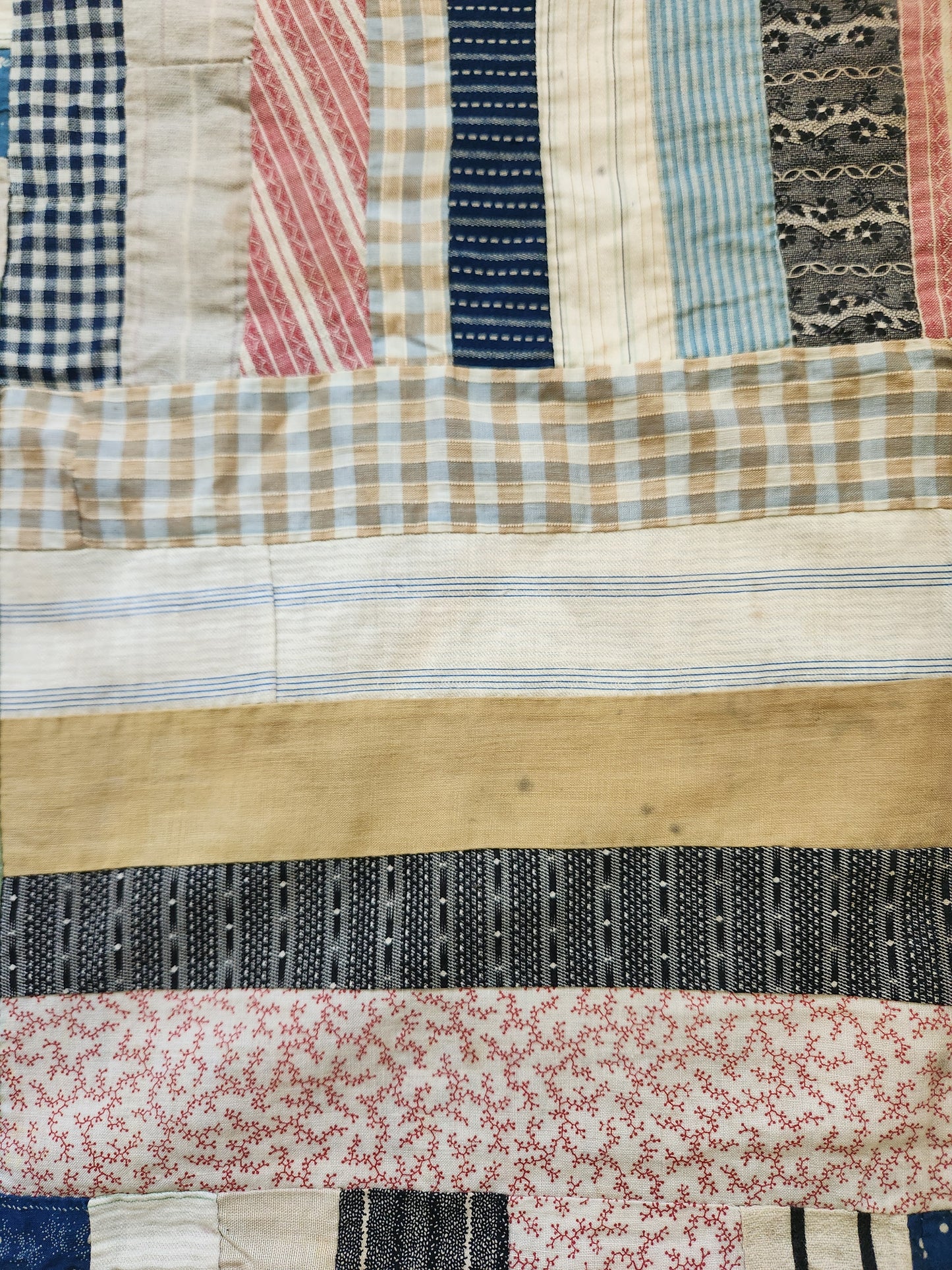 Strip Quilt Top c1920
